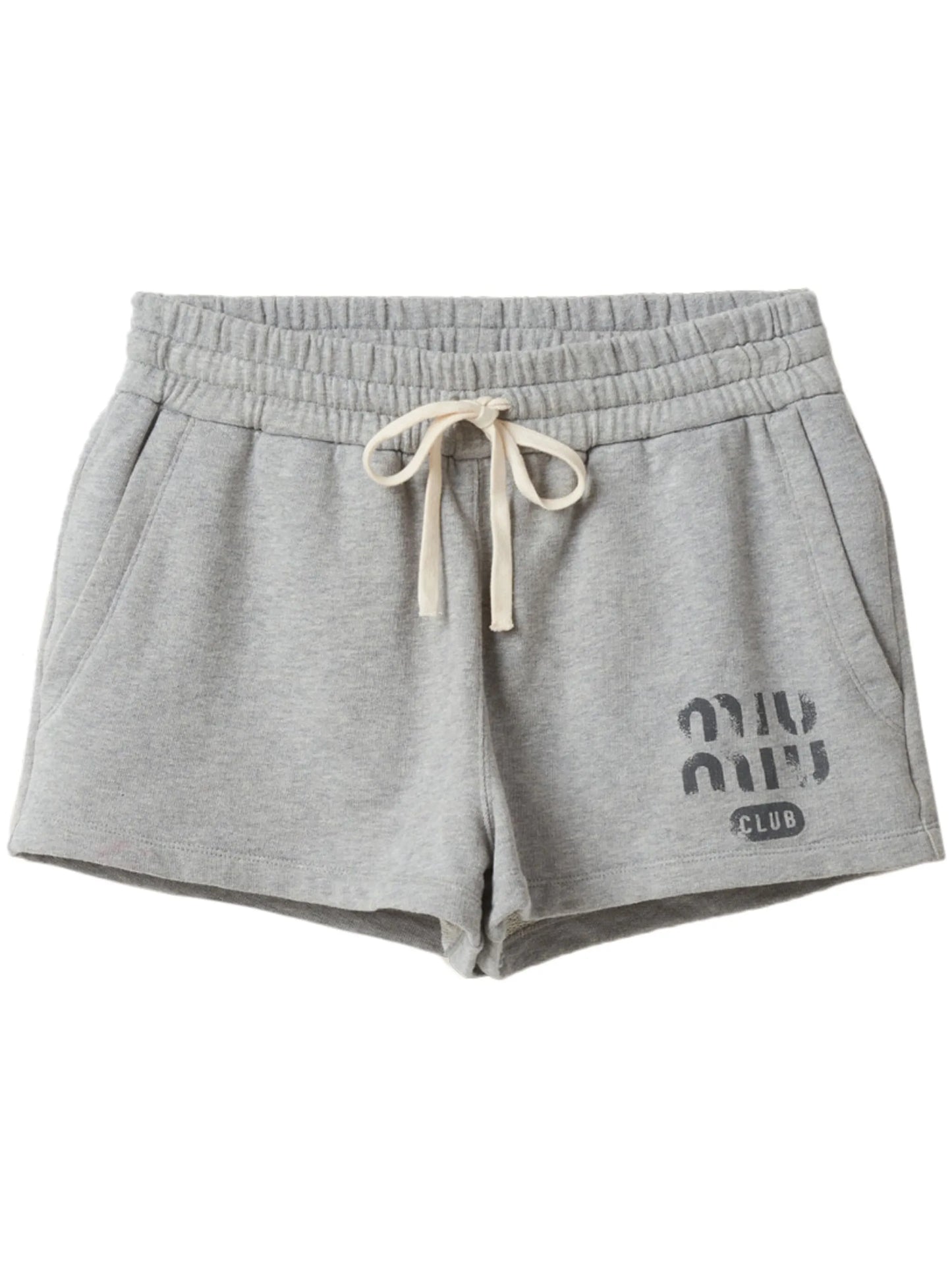 logo-print cotton track shorts