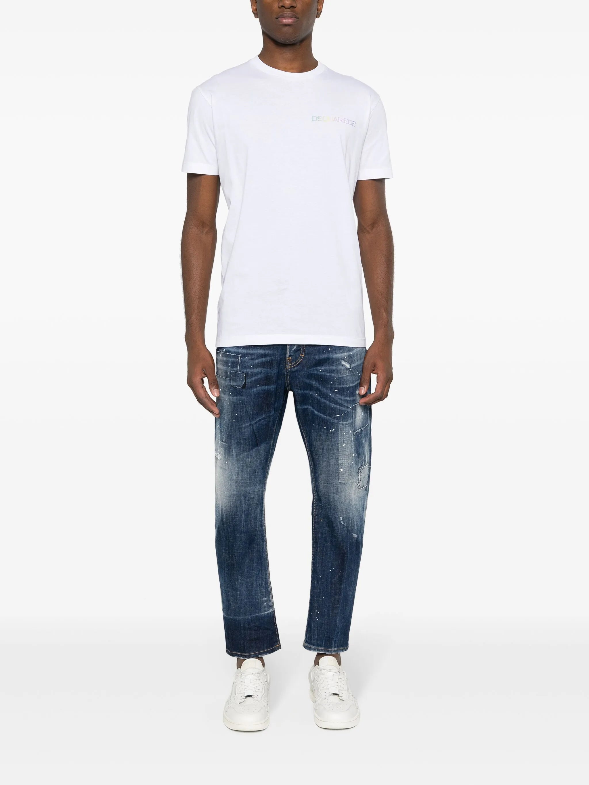 logo-print cotton T-shirt