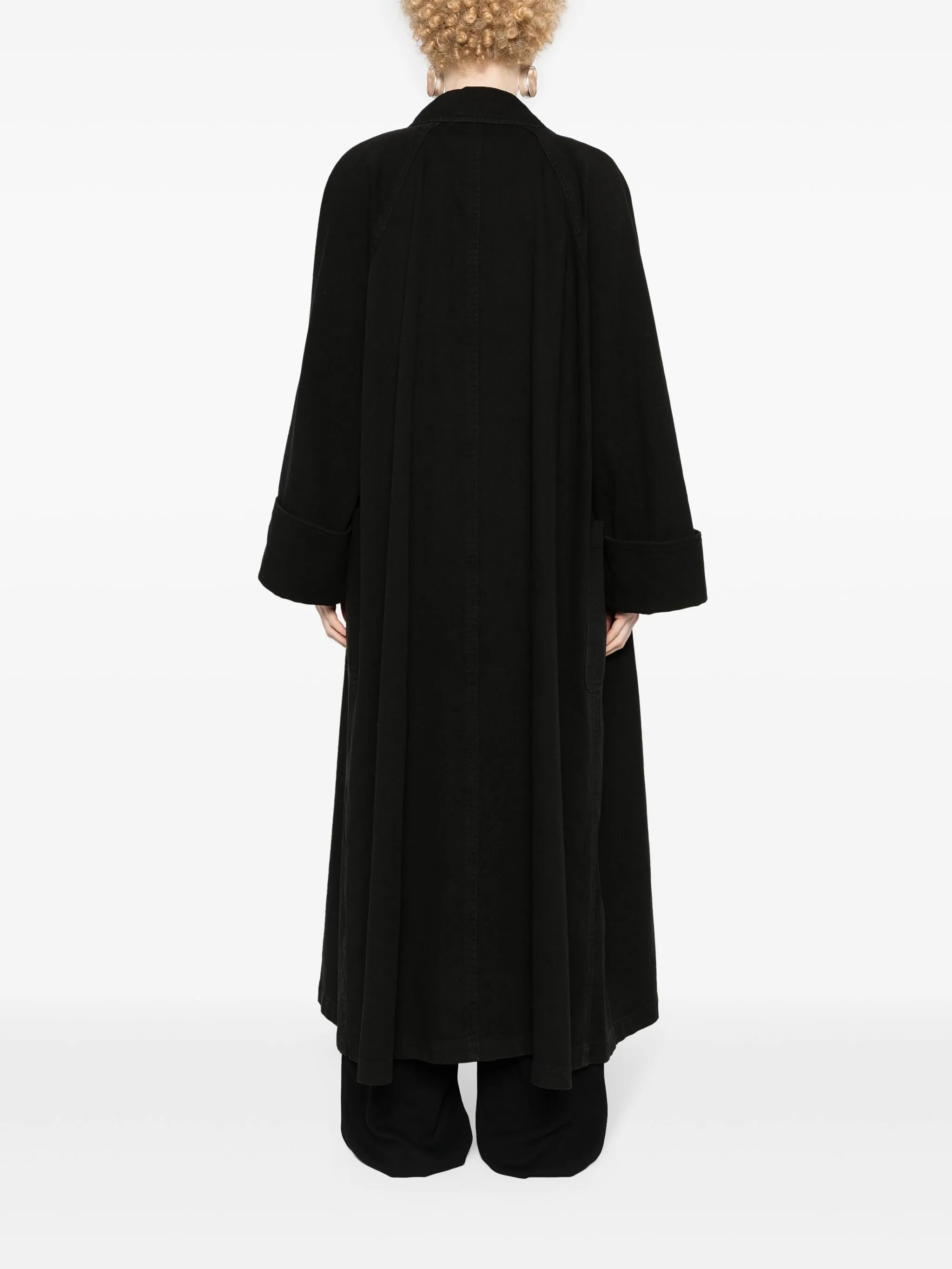 turn-up cuffs denim coat