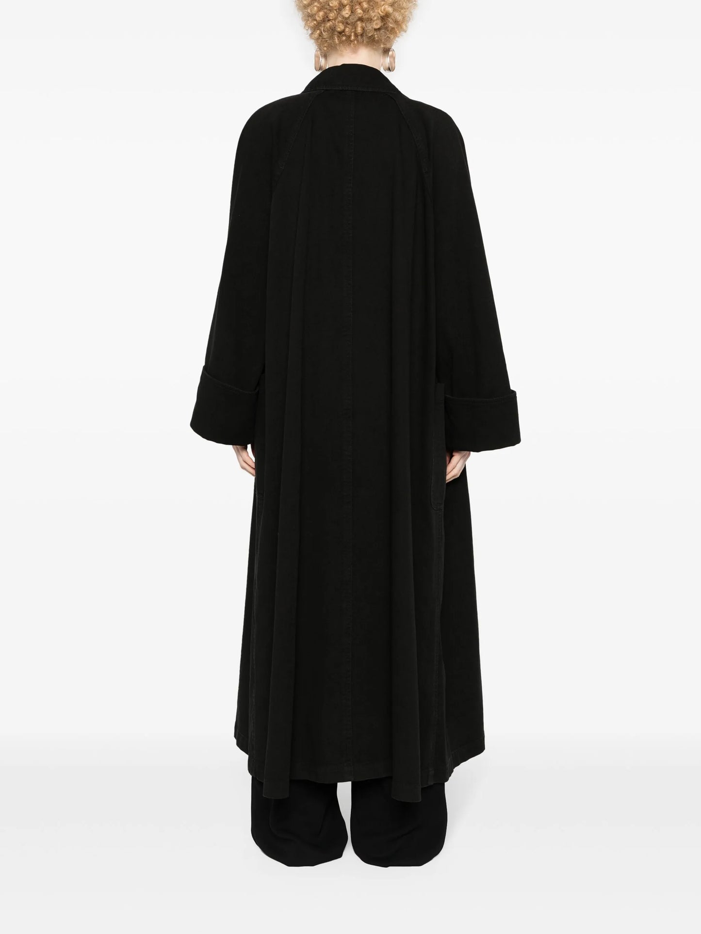 turn-up cuffs denim coat