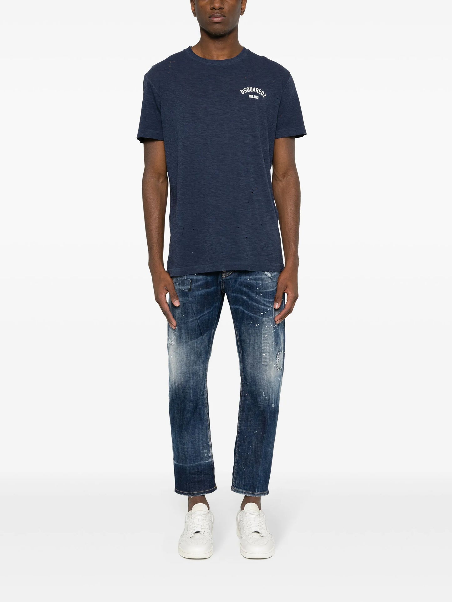 logo-print cotton T-shirt