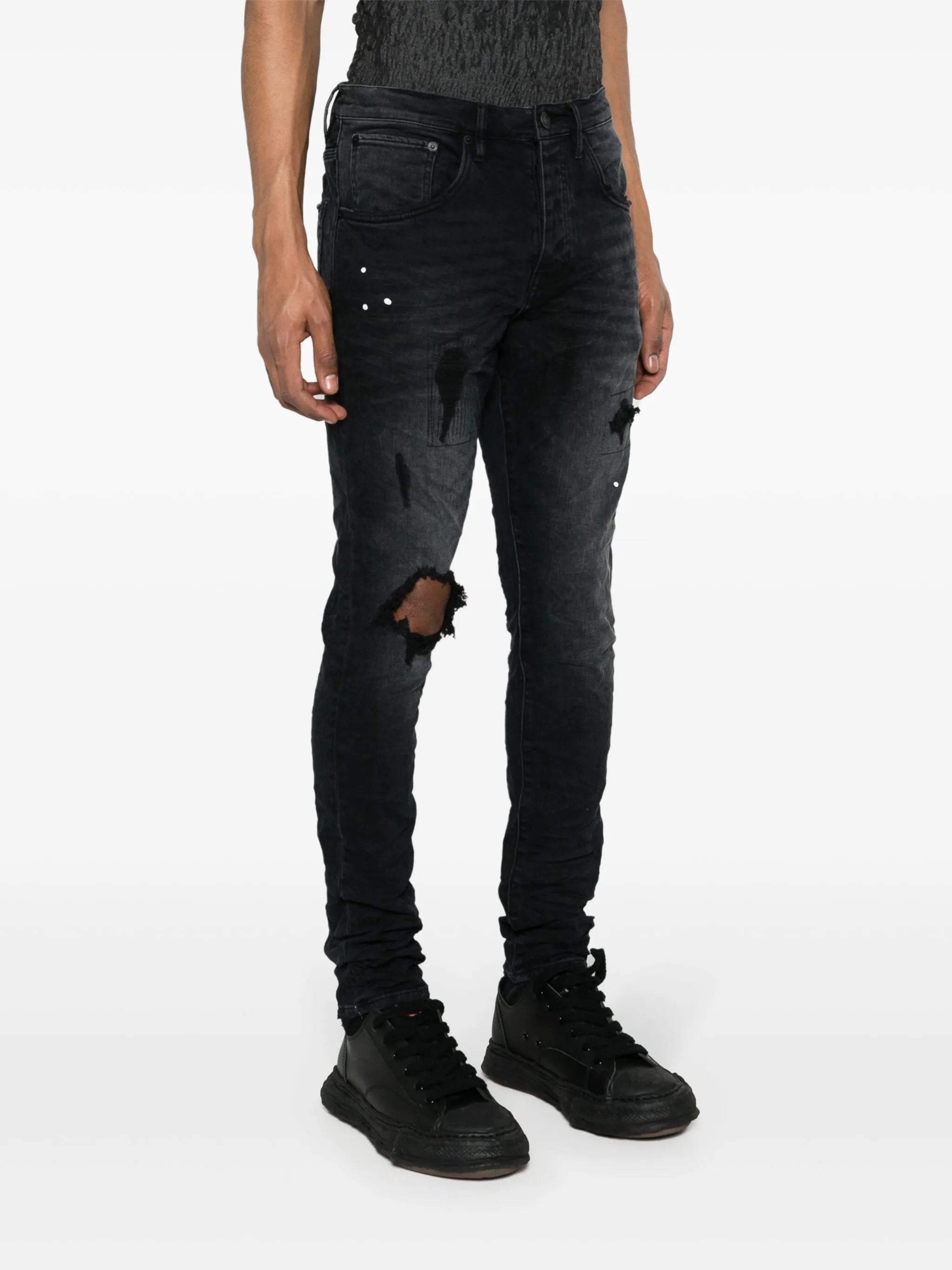mid-rise skinny jeans