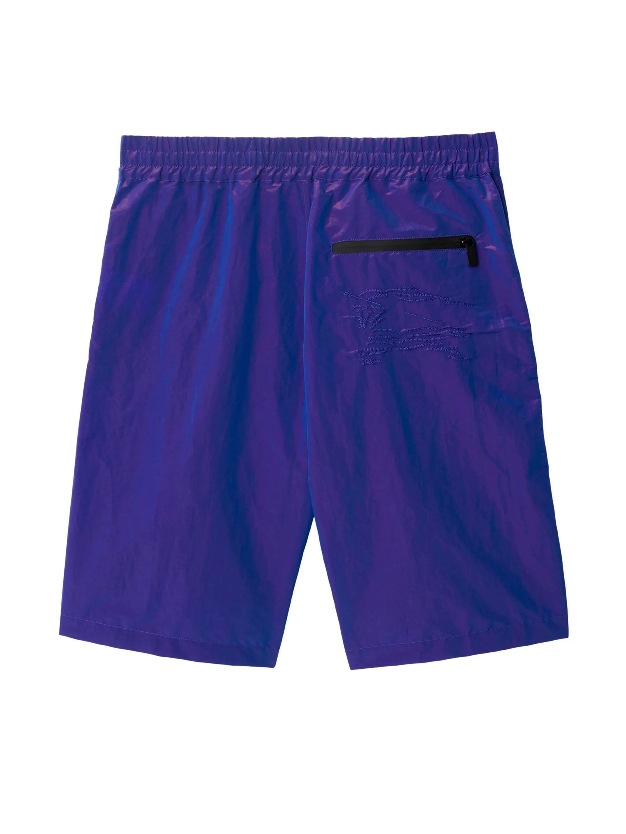 EKD-embroidery crinkled shorts