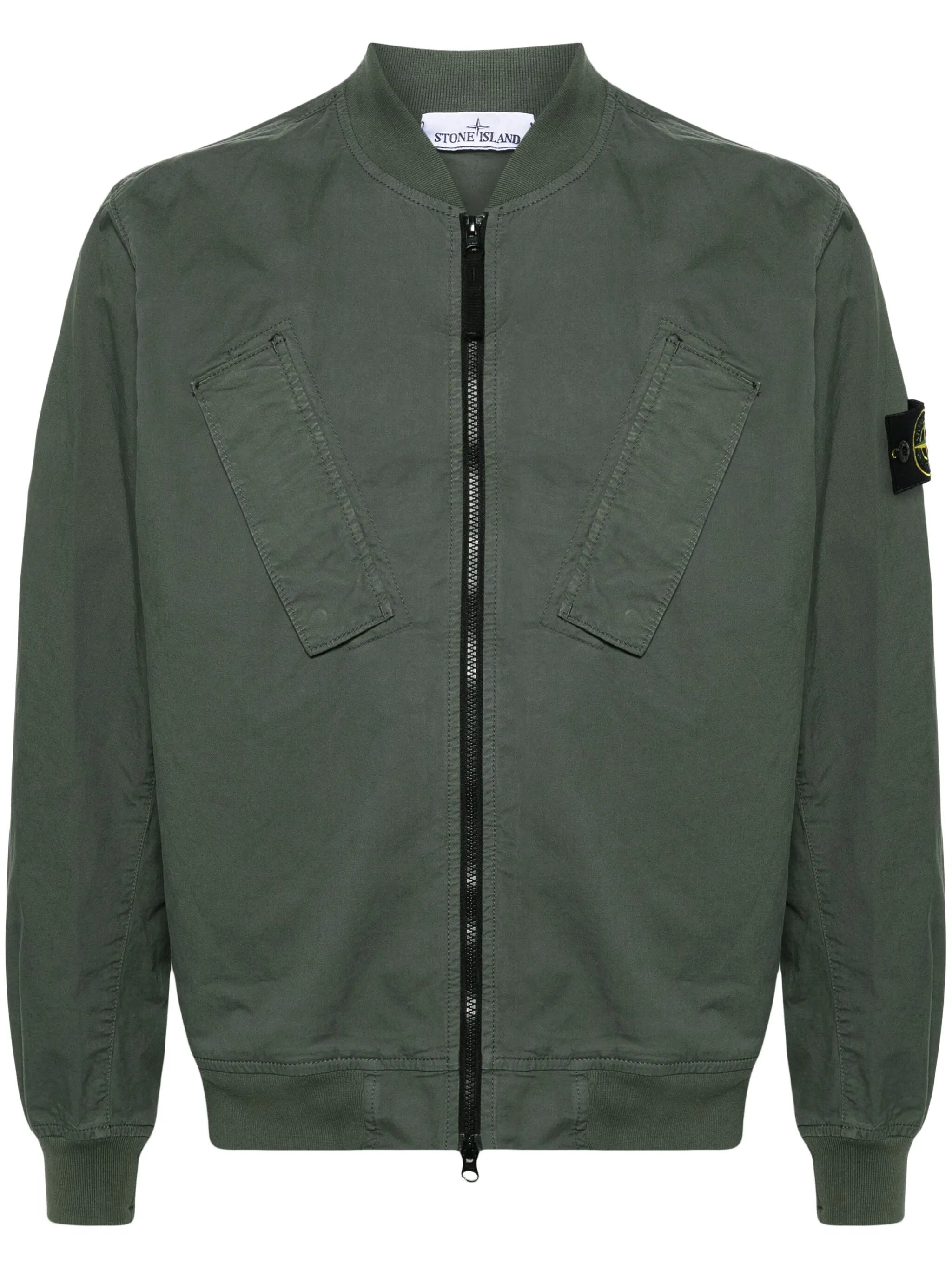 Compass-badge bomber jacket