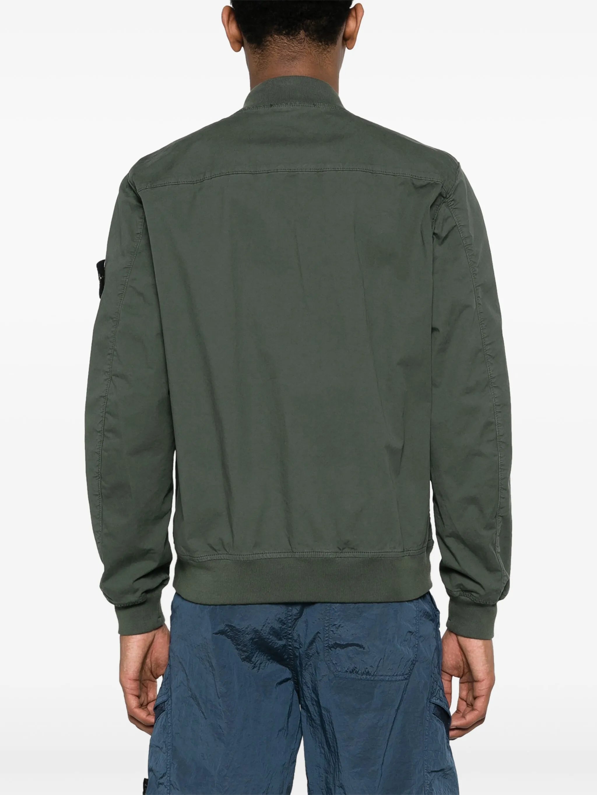 Compass-badge bomber jacket