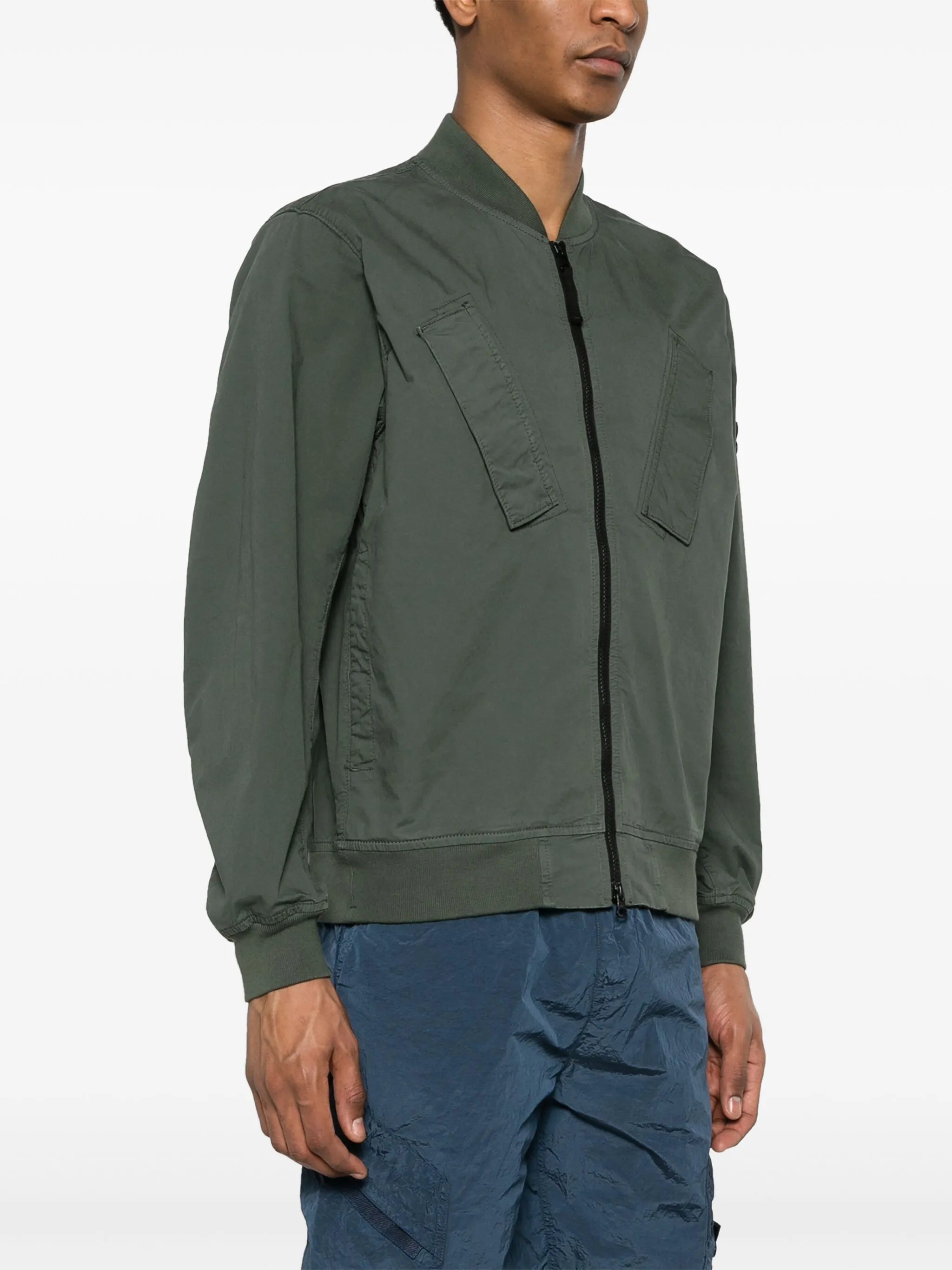 Compass-badge bomber jacket