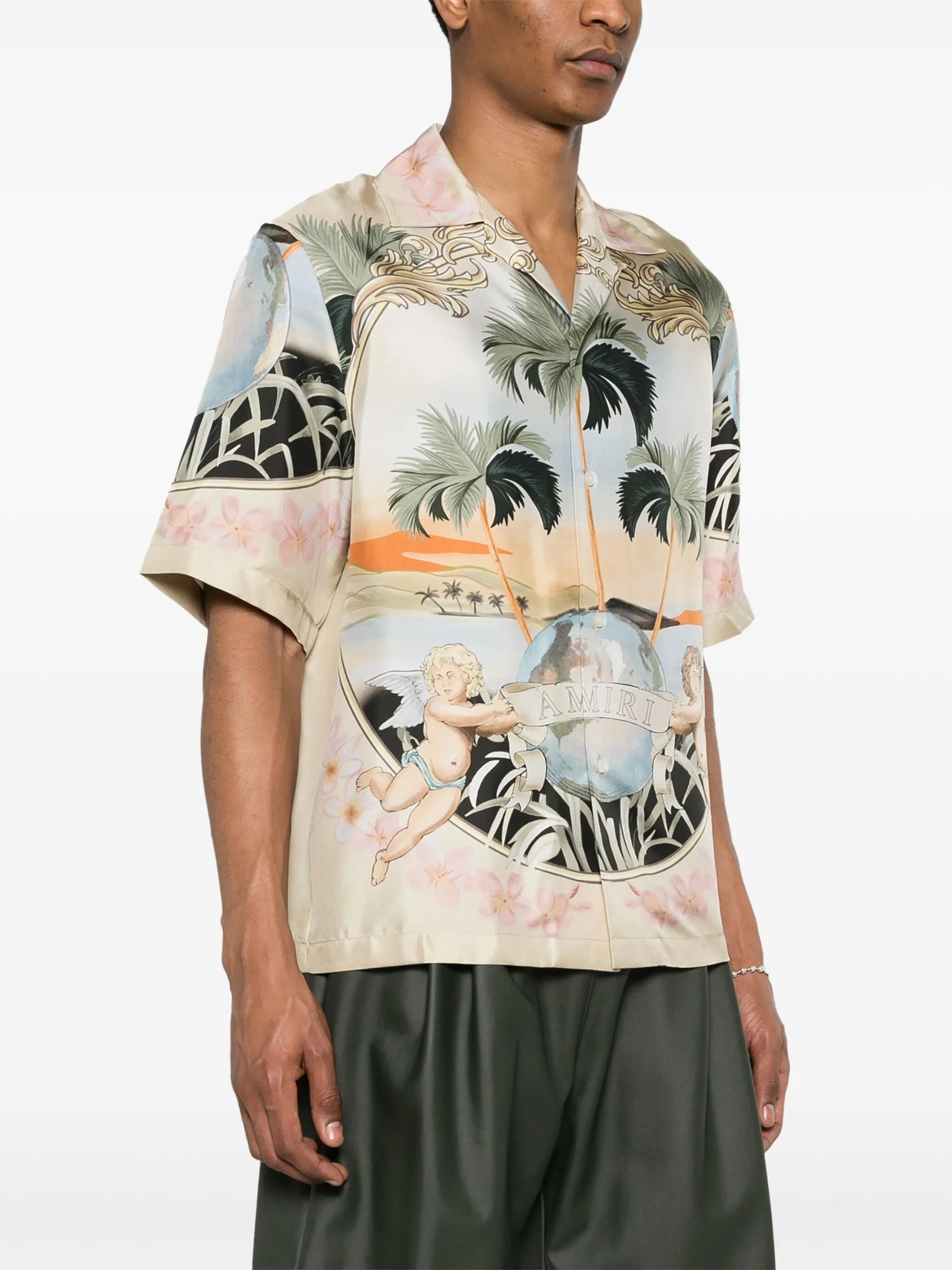 Cherub silk shirt
