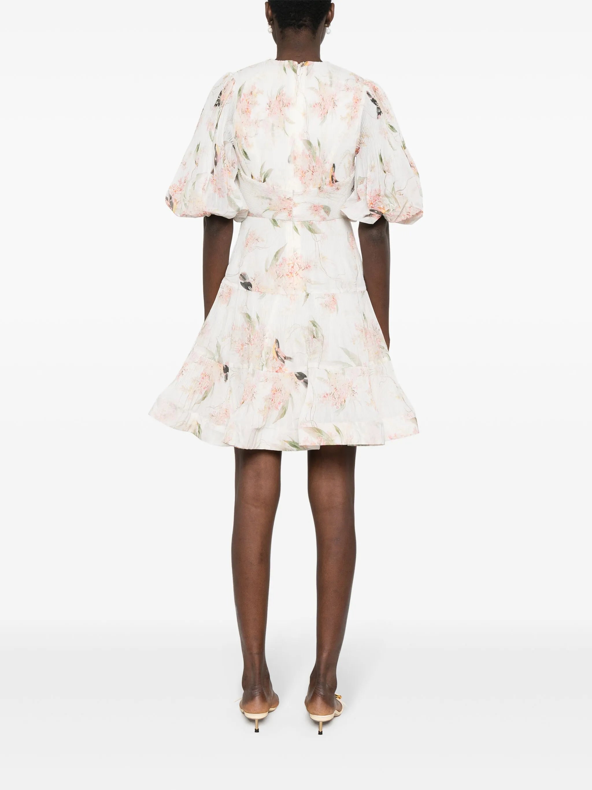 pleated midi dress