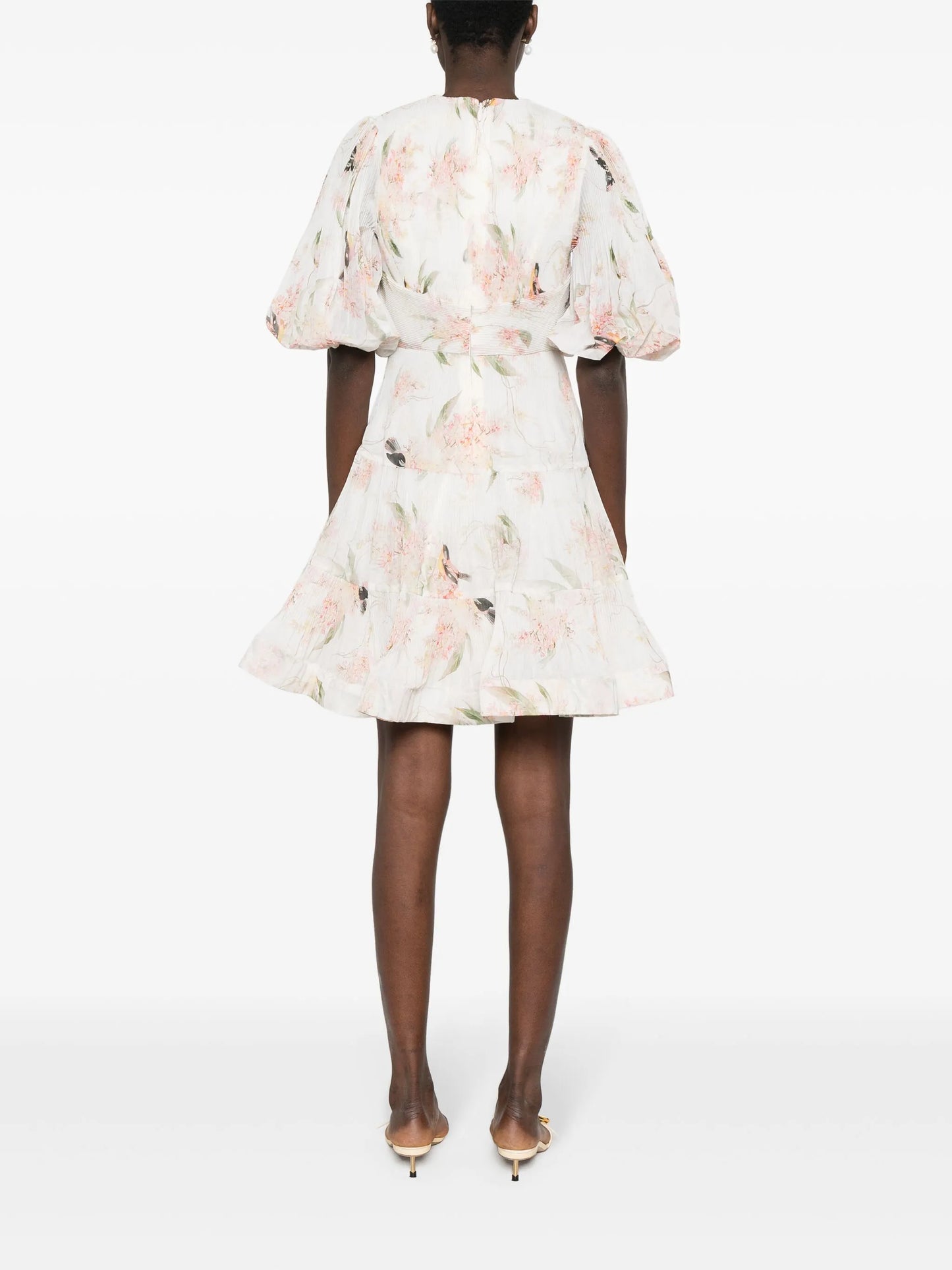 pleated midi dress
