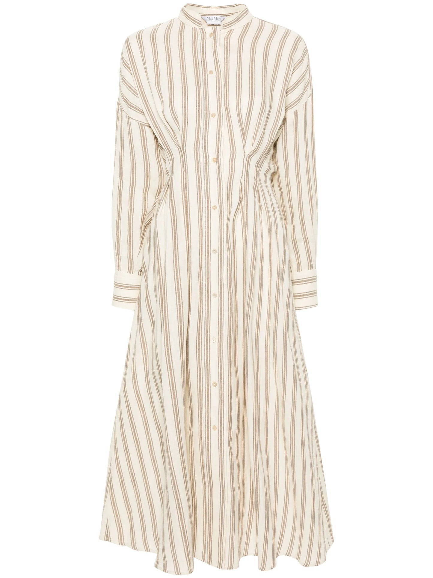 striped linen dress