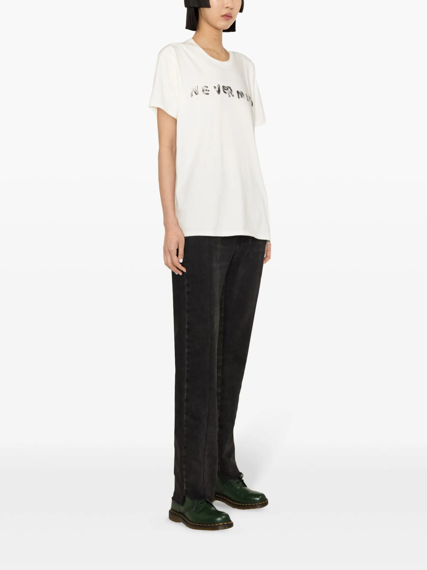 slogan-print cotton T-shirt