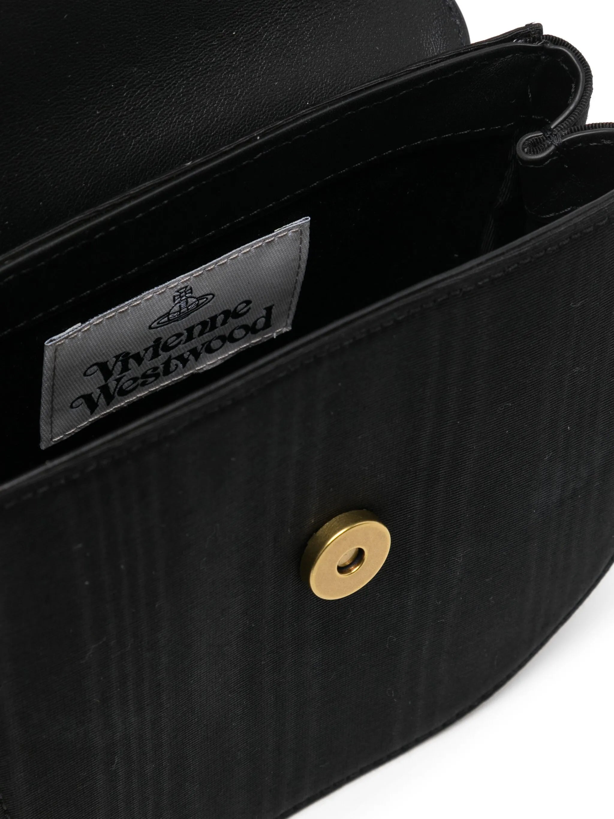 Jodie Orb-motif moiré saddle bag