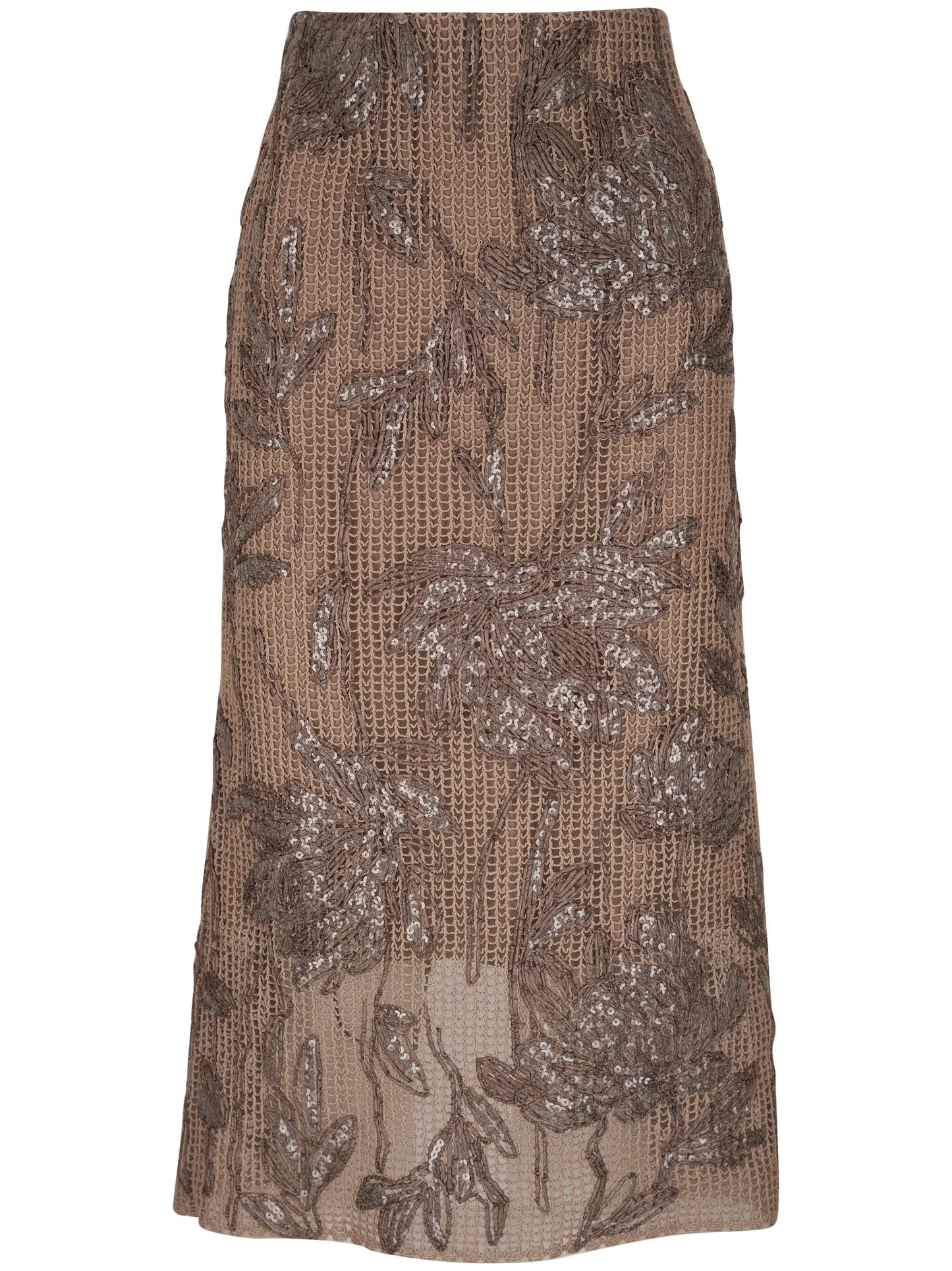 sequin-embellished pencil skirt