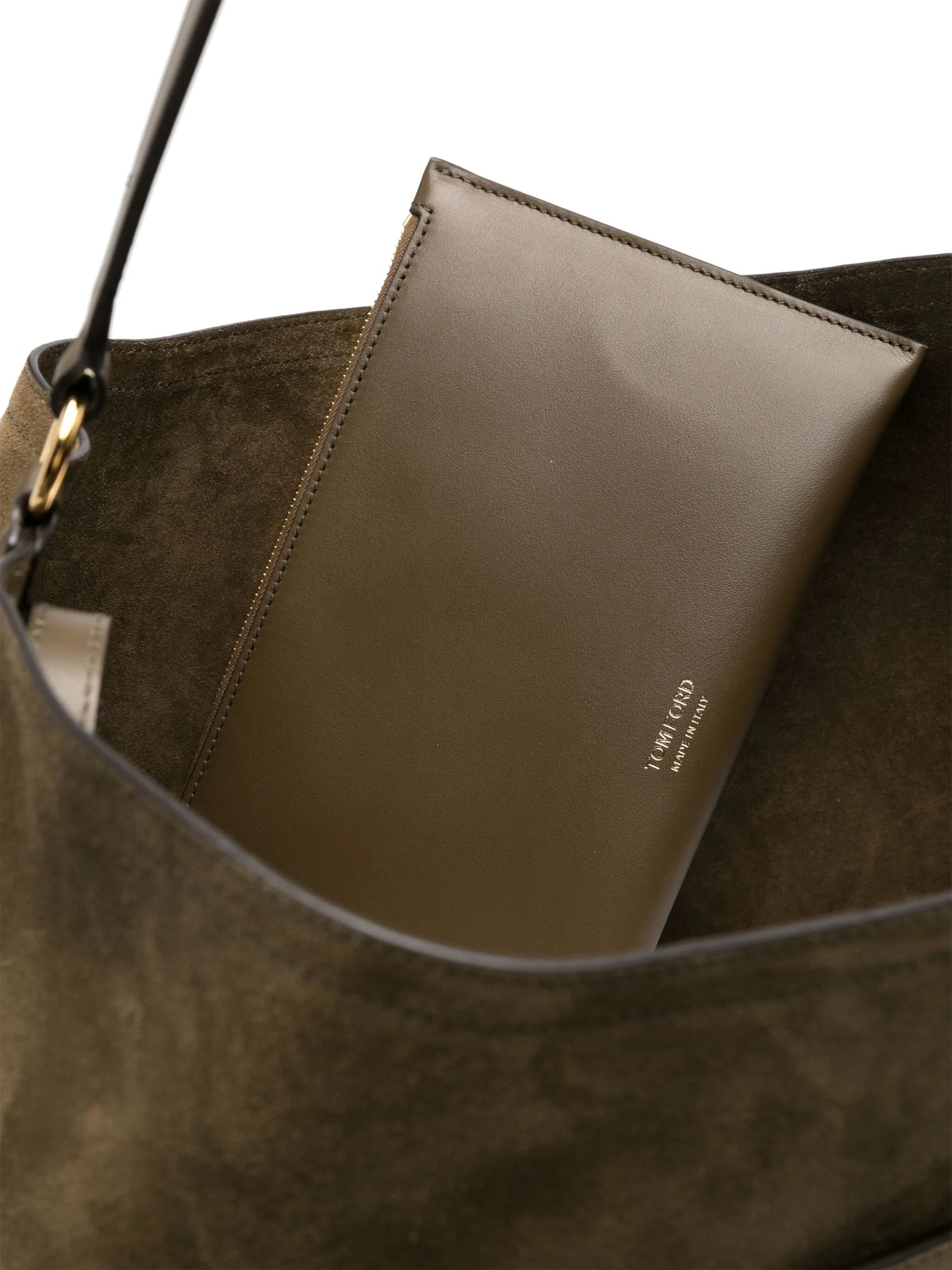 suede two-strap tote bag