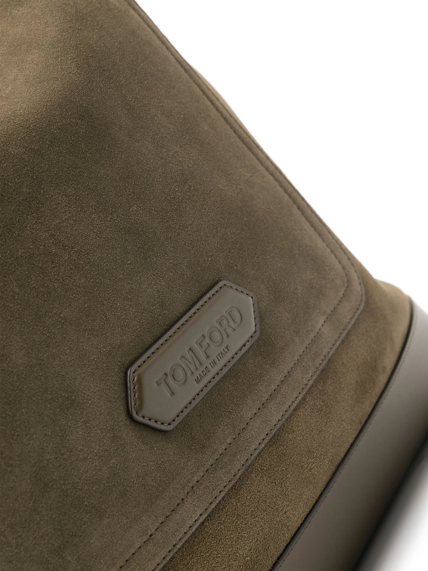 suede two-strap tote bag