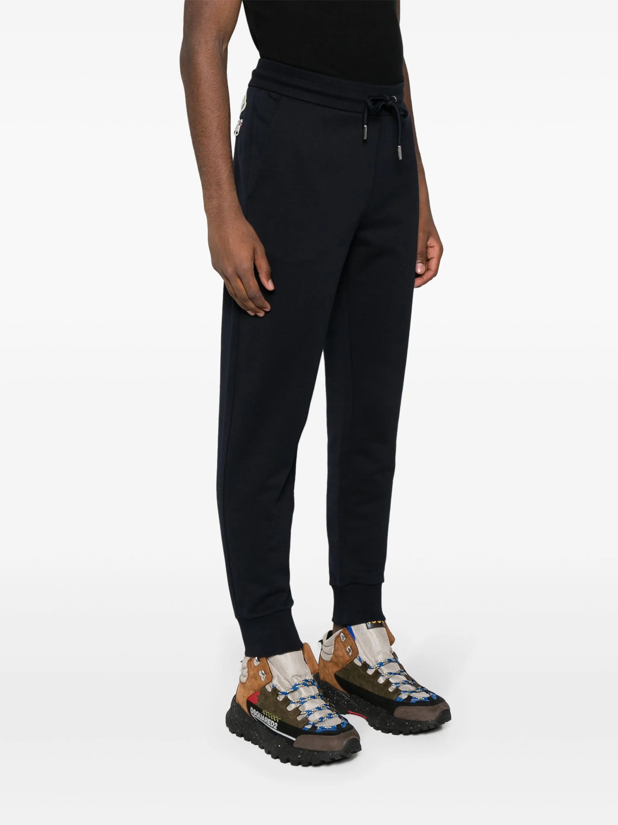 logo-patch track pants