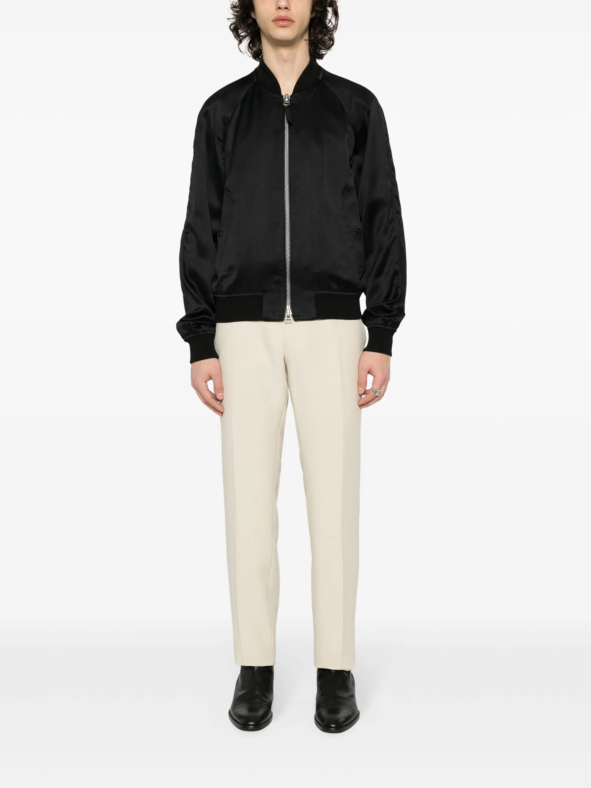 twill bomber jacket