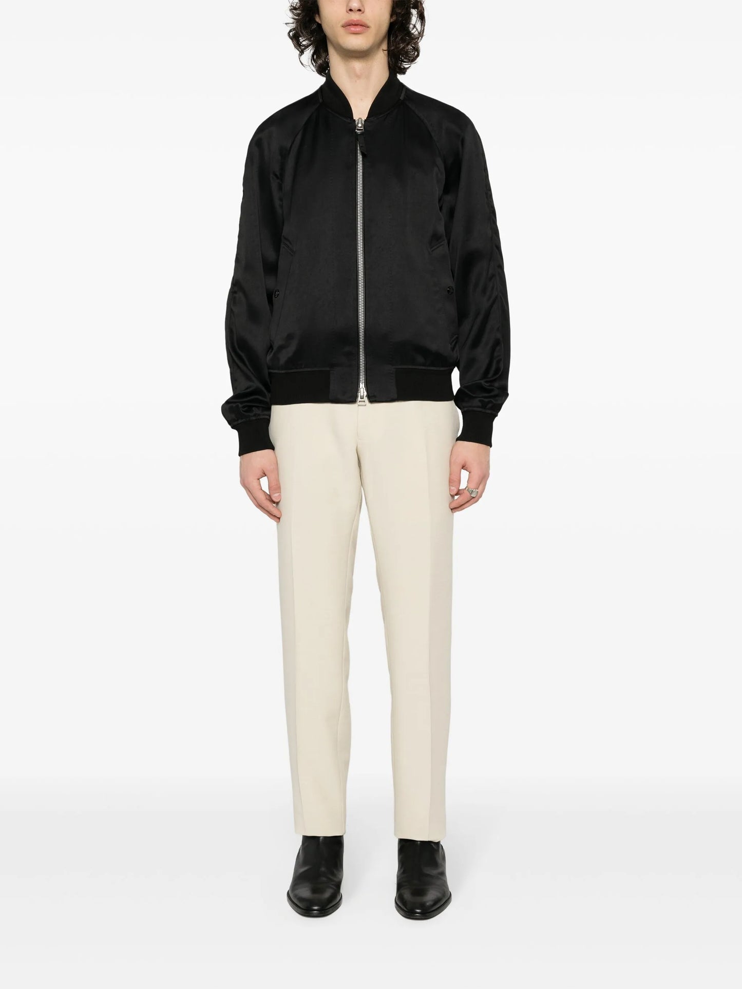 twill bomber jacket