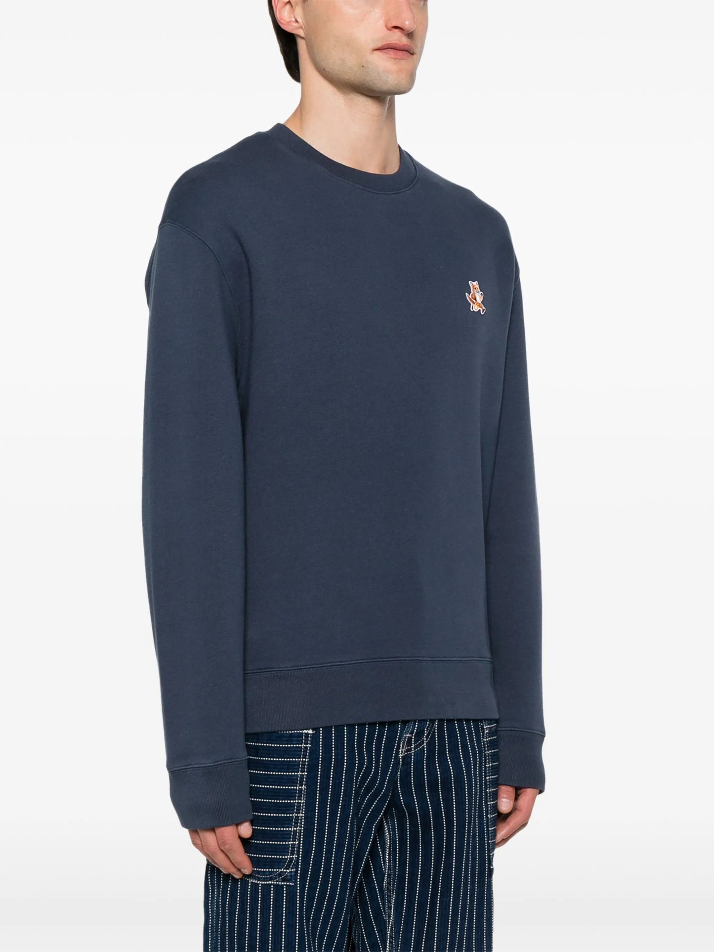 Fox-motif cotton sweatshirt
