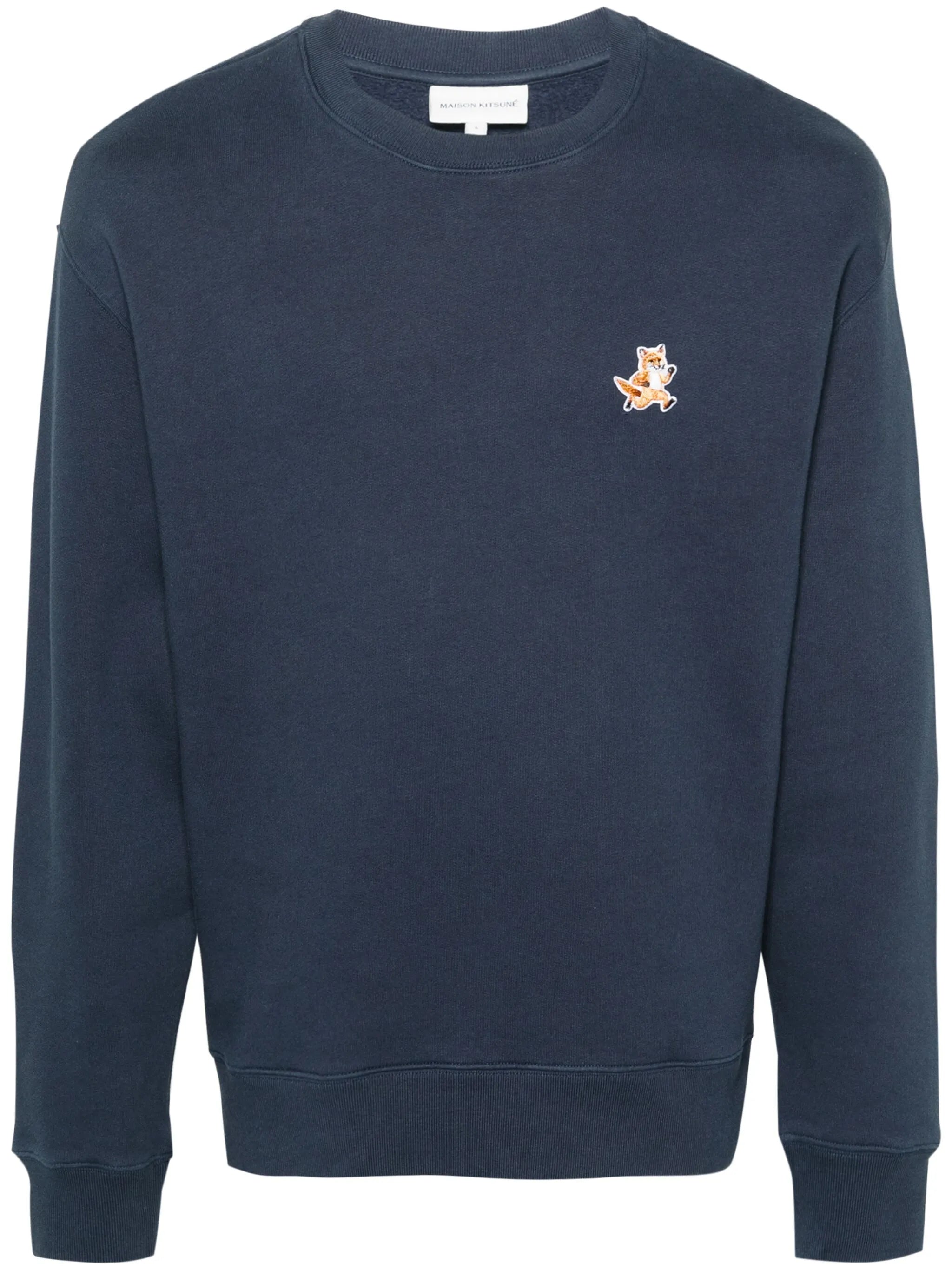 Fox-motif cotton sweatshirt