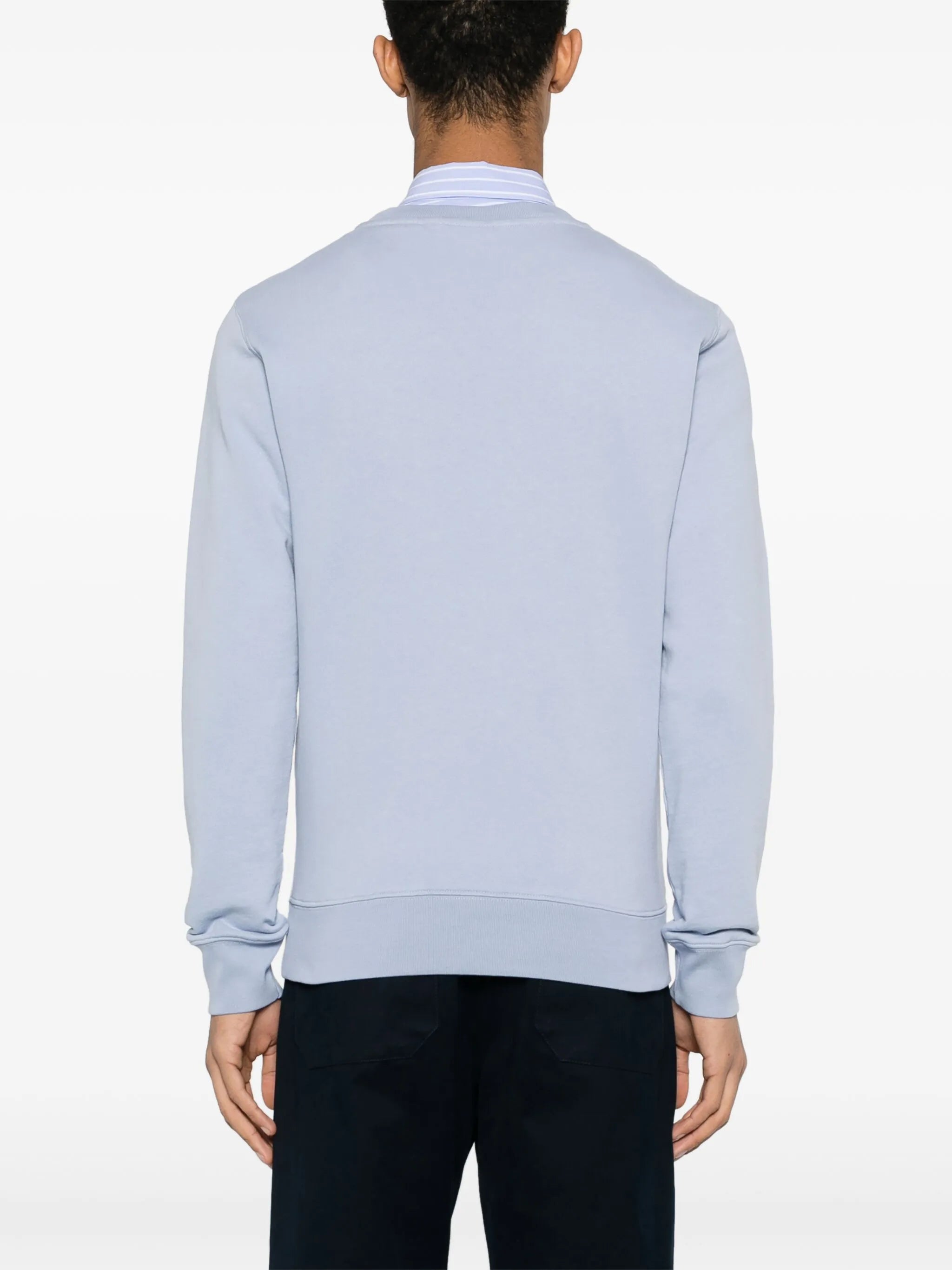 fox-patch cotton sweatshirt
