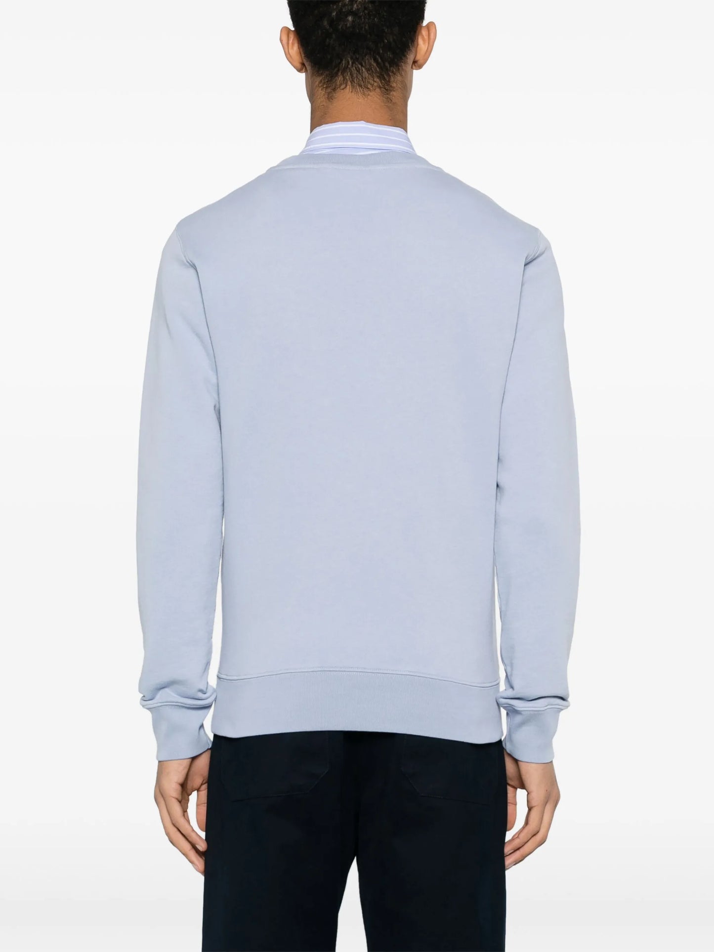 fox-patch cotton sweatshirt