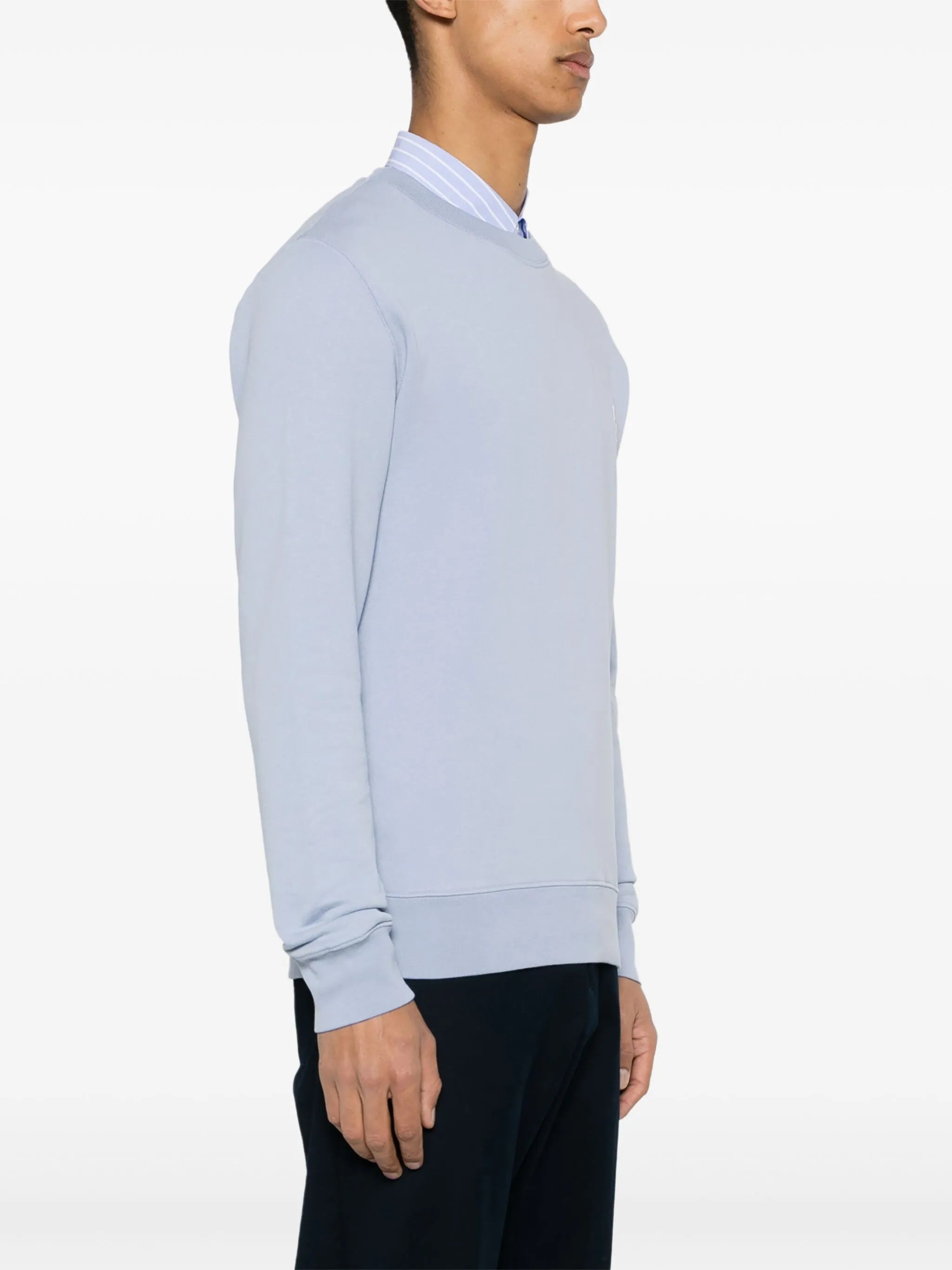 fox-patch cotton sweatshirt