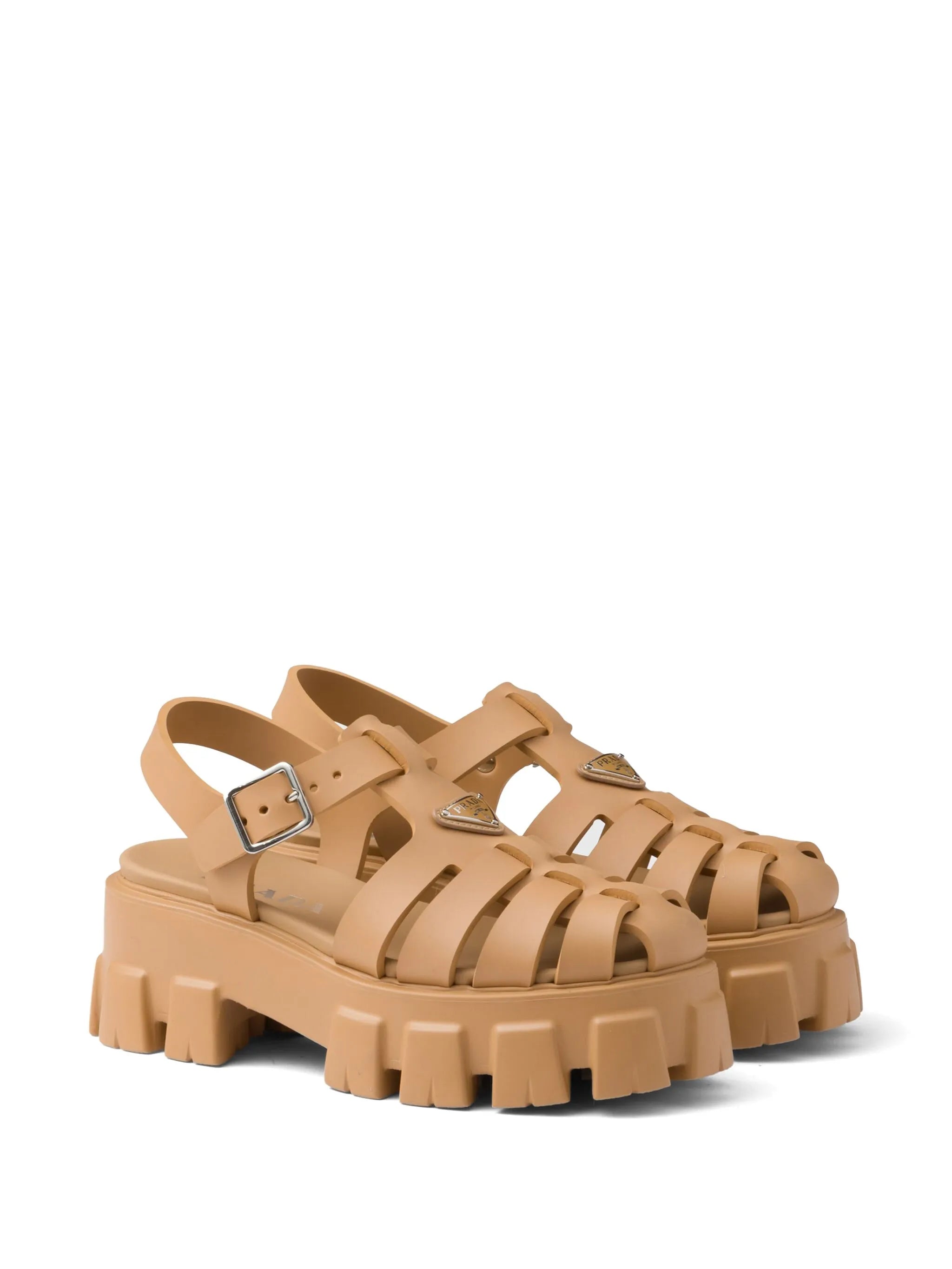 Monolith platform sandals