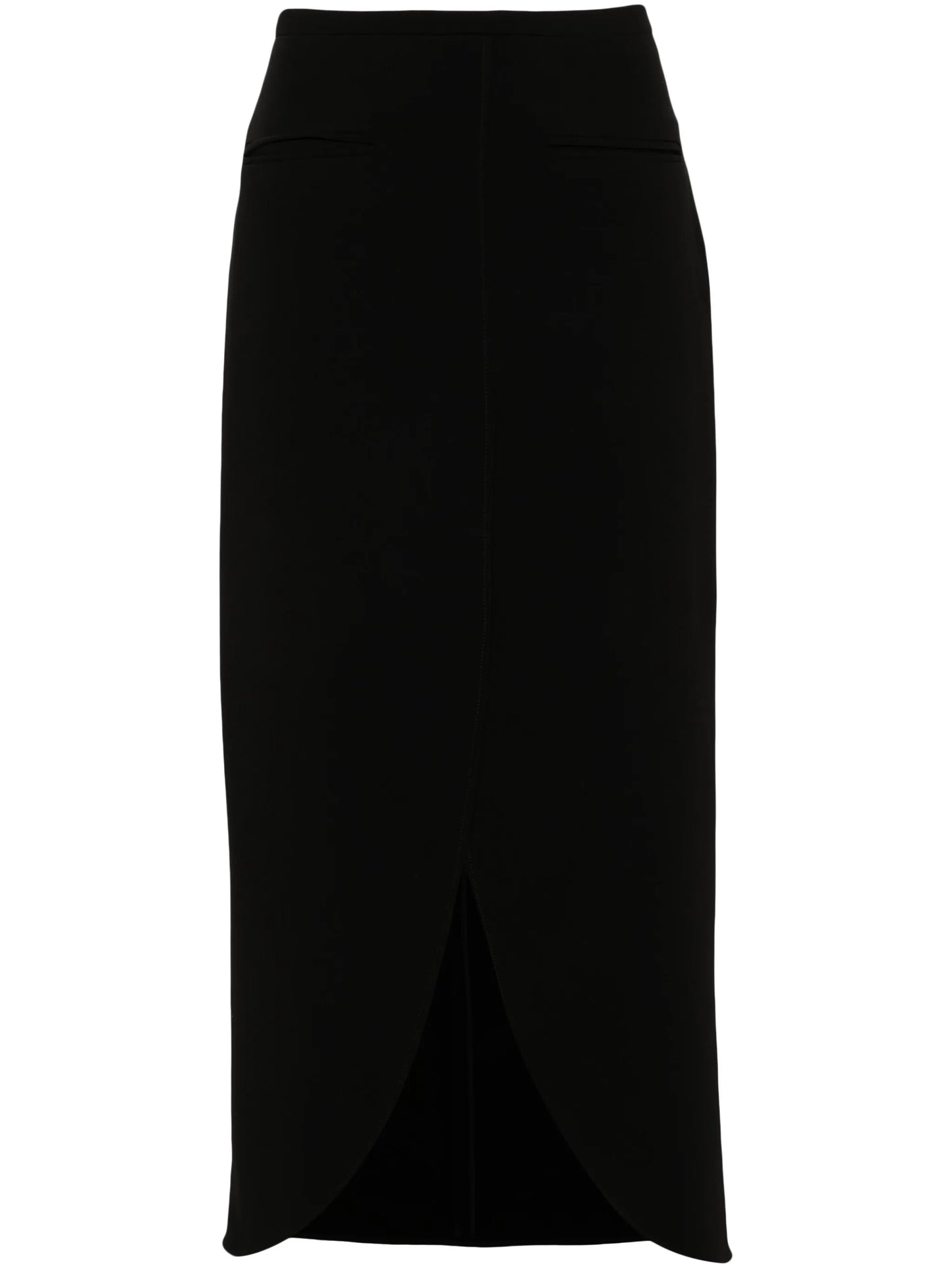 Ellipse tailored maxi skirt