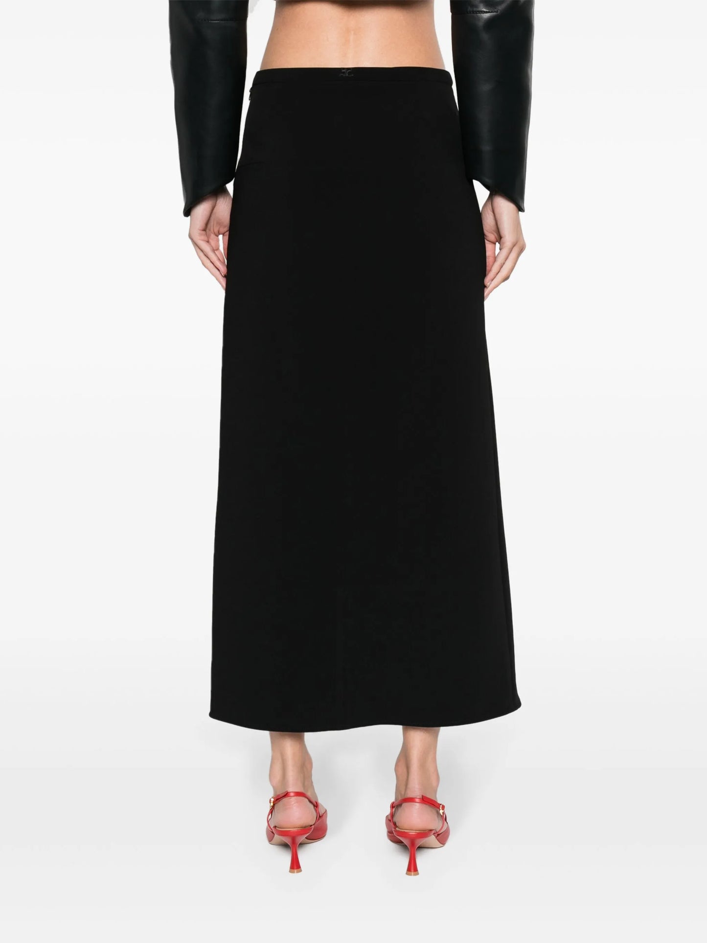 Ellipse tailored maxi skirt