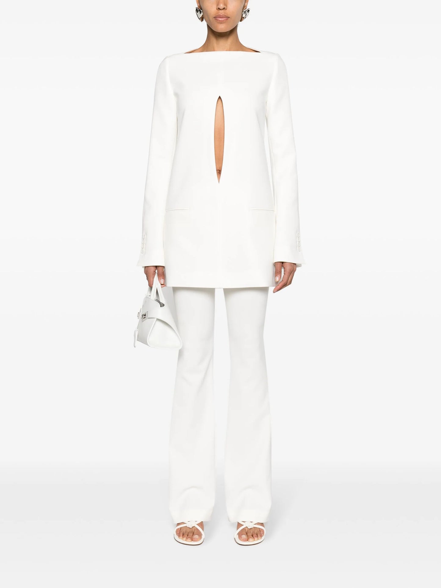 cut-out tailored minidress