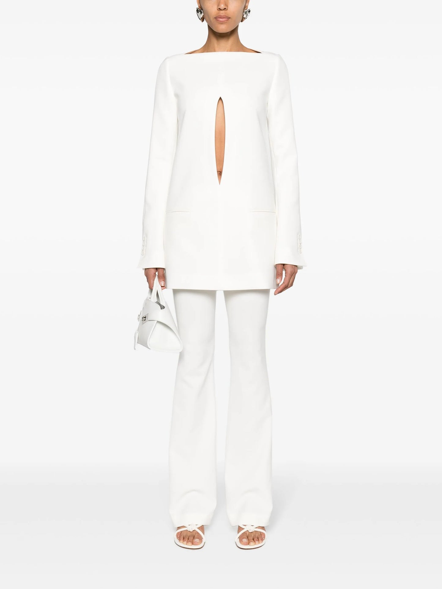 Heritage low-rise bootcut trousers