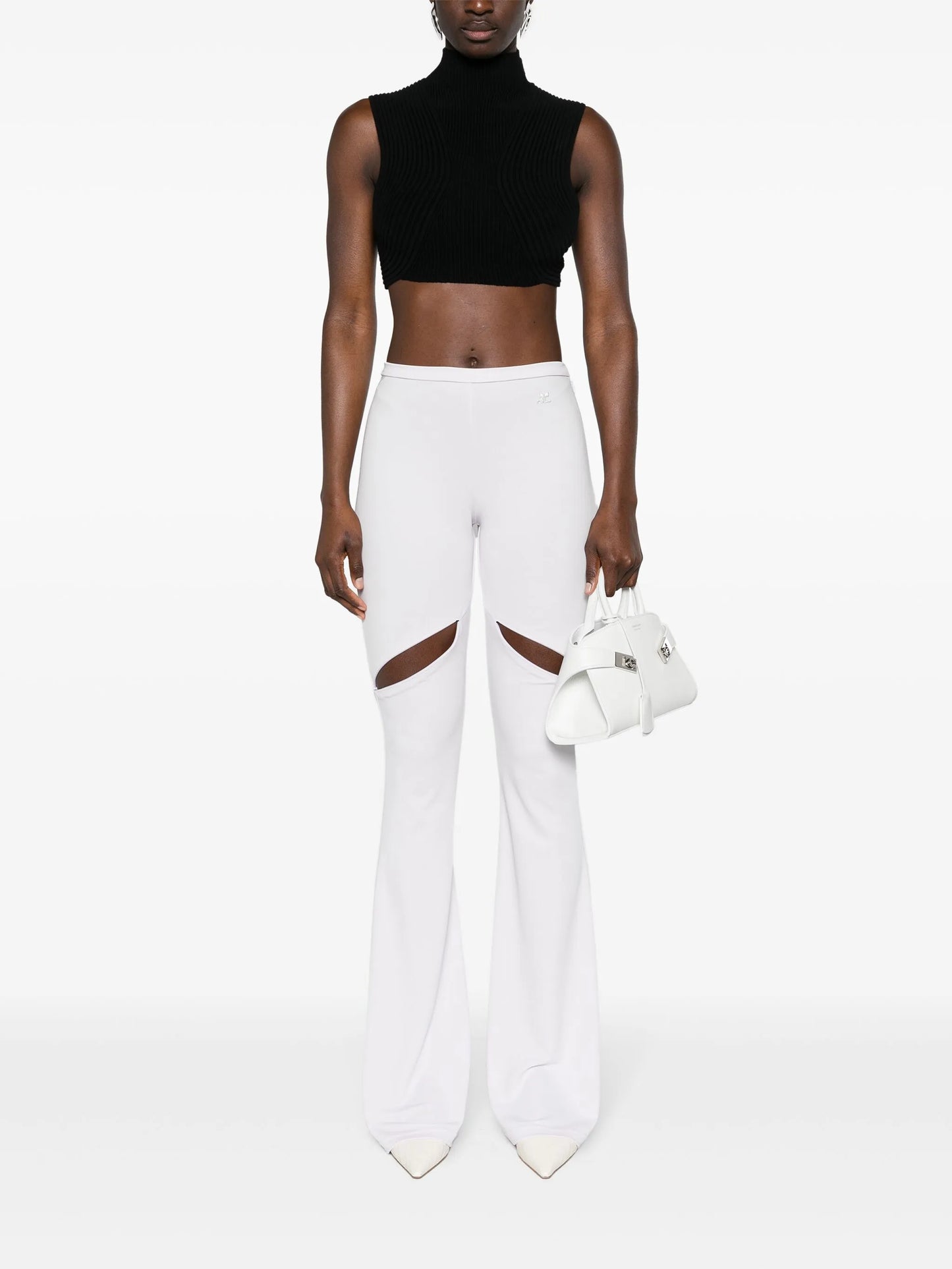 Ellipse mid-rise bootcut trousers
