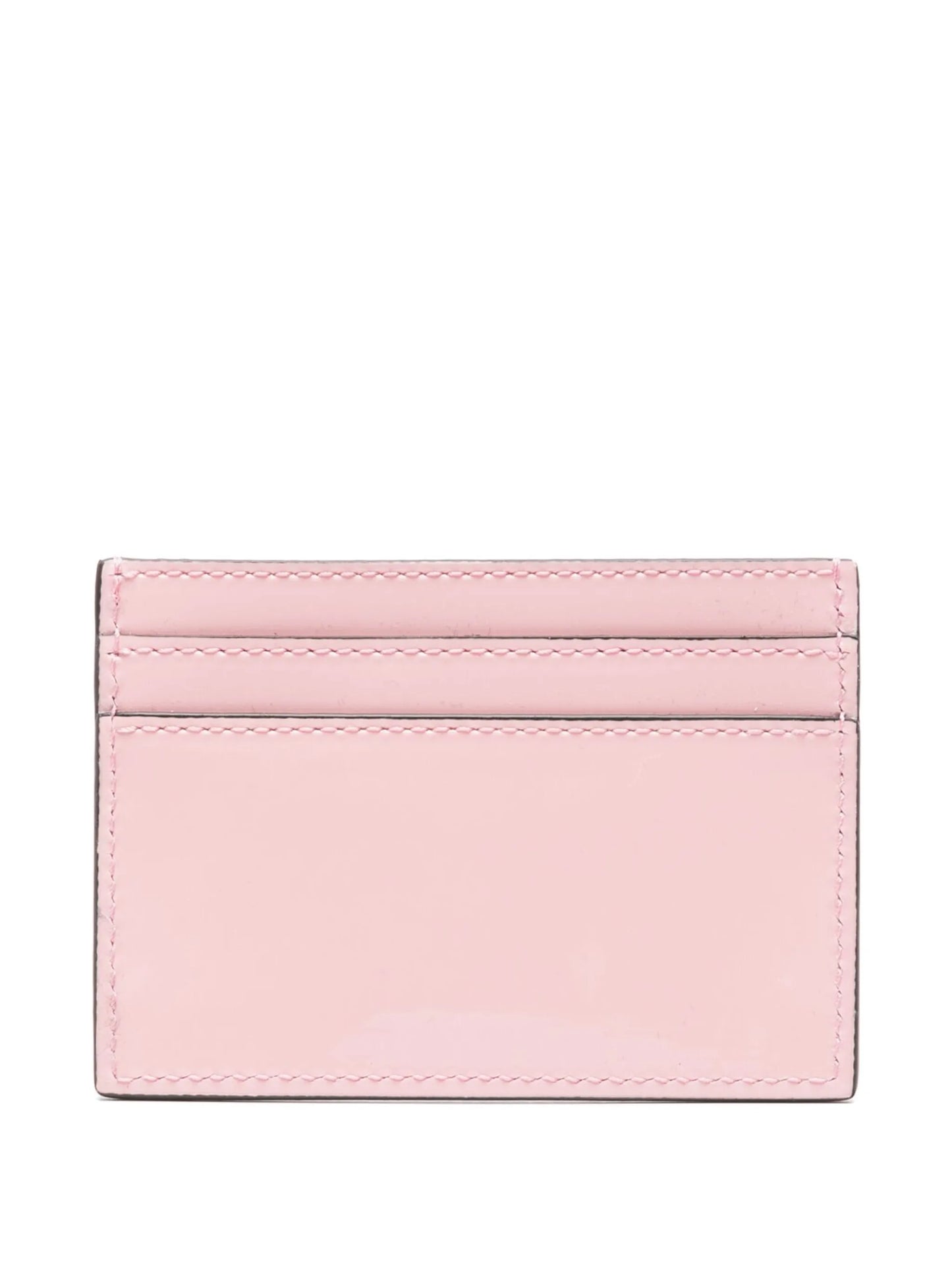 Medusa-plaque leather cardholder