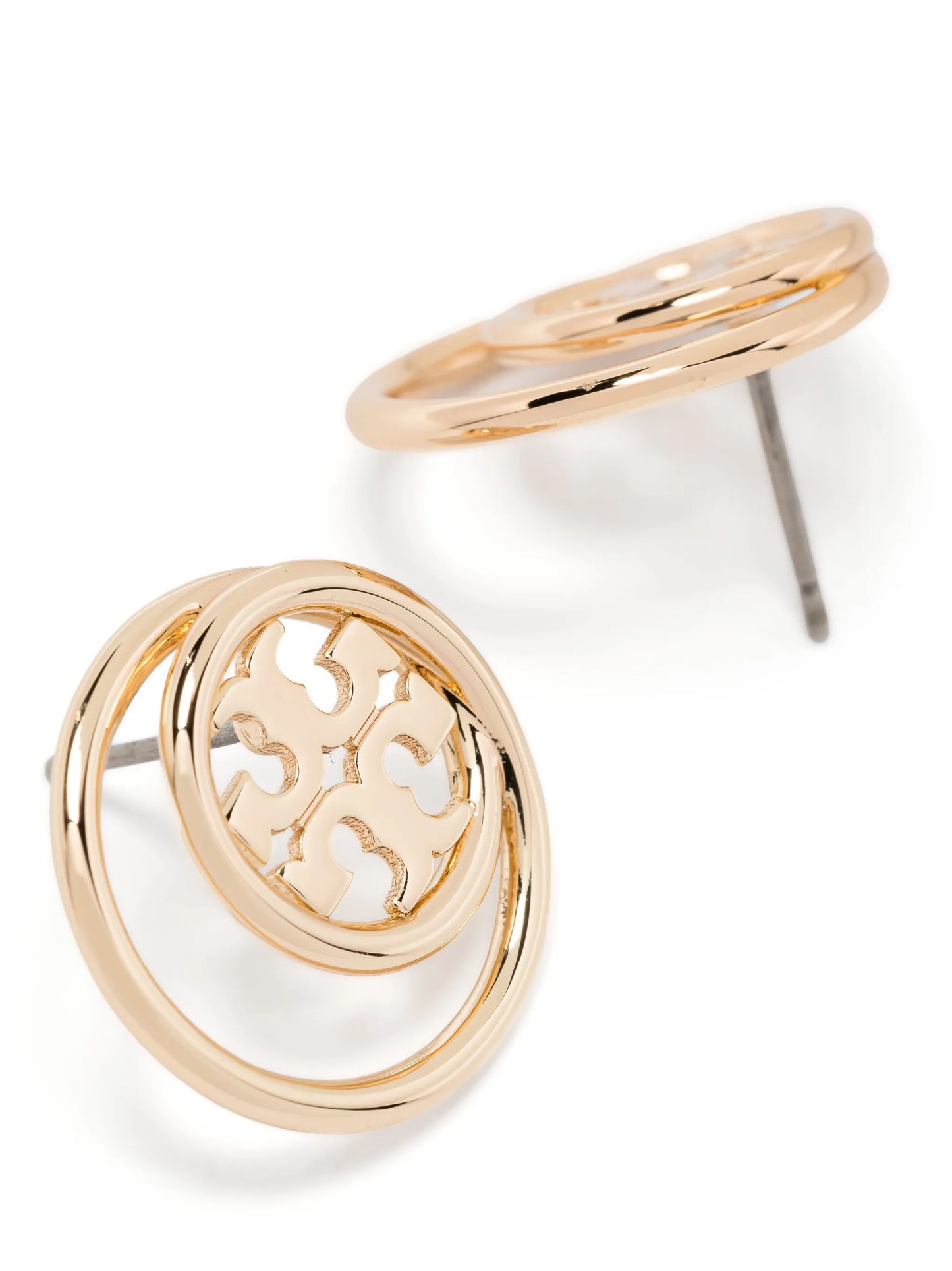 Double T cut-out stud earrings