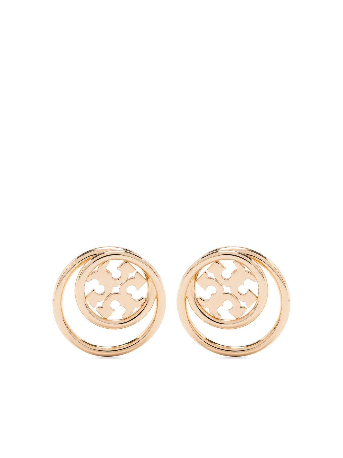 Double T cut-out stud earrings