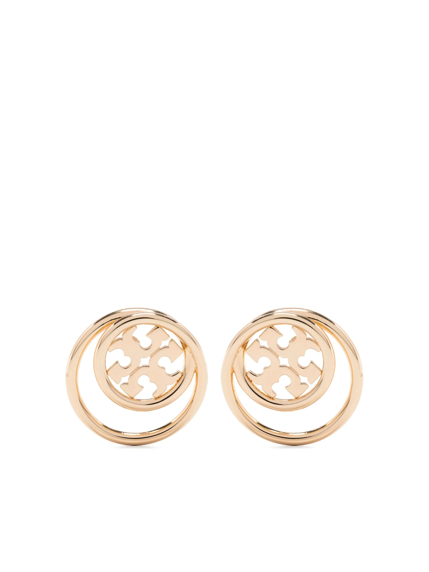 Double T cut-out stud earrings