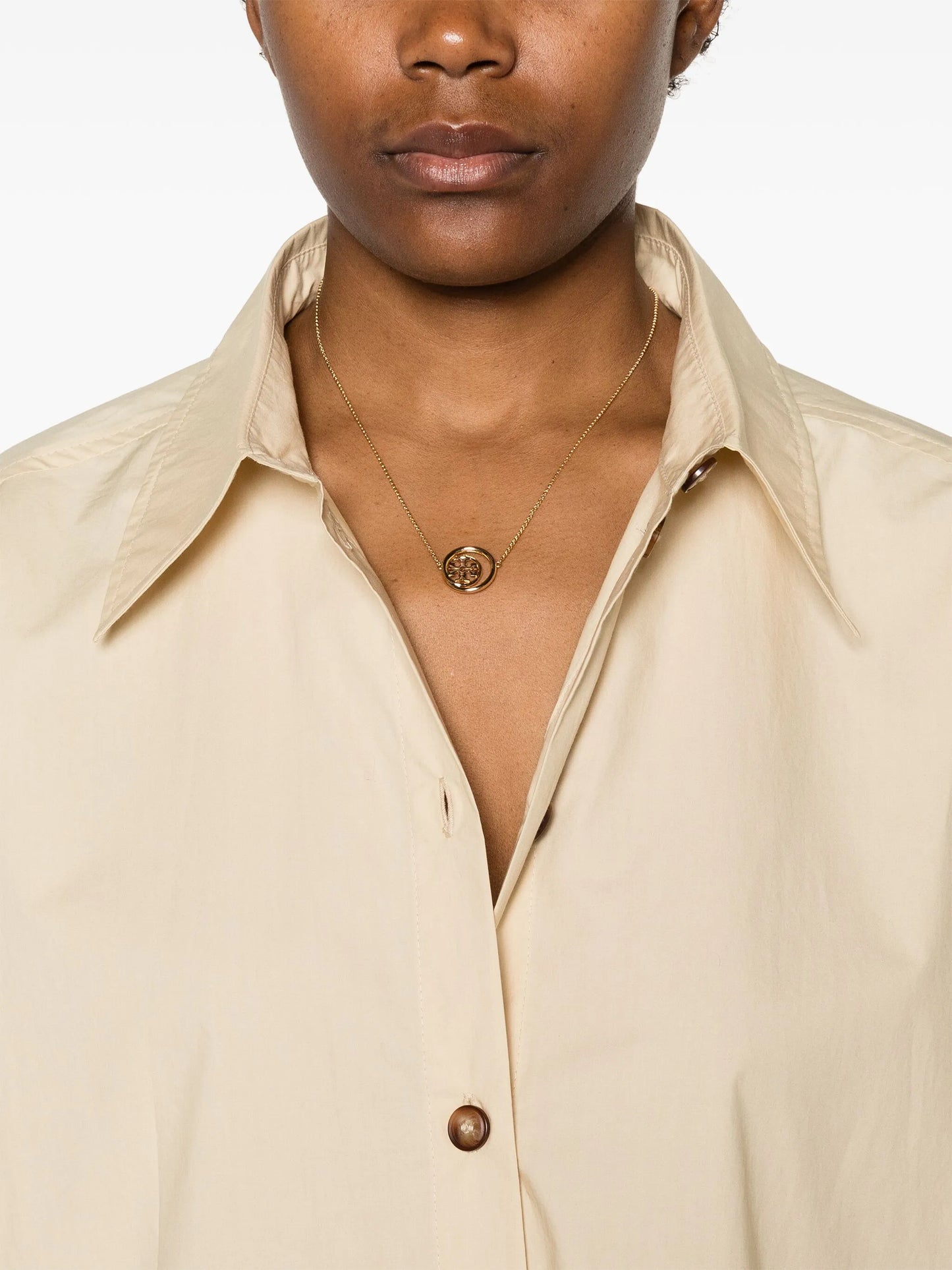 Double T-pendant necklace