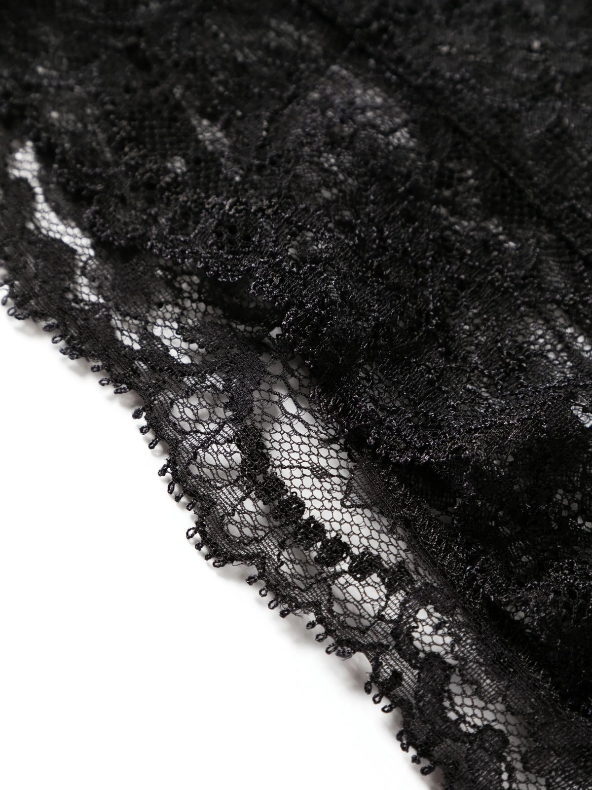 floral-lace high-waisted briefs