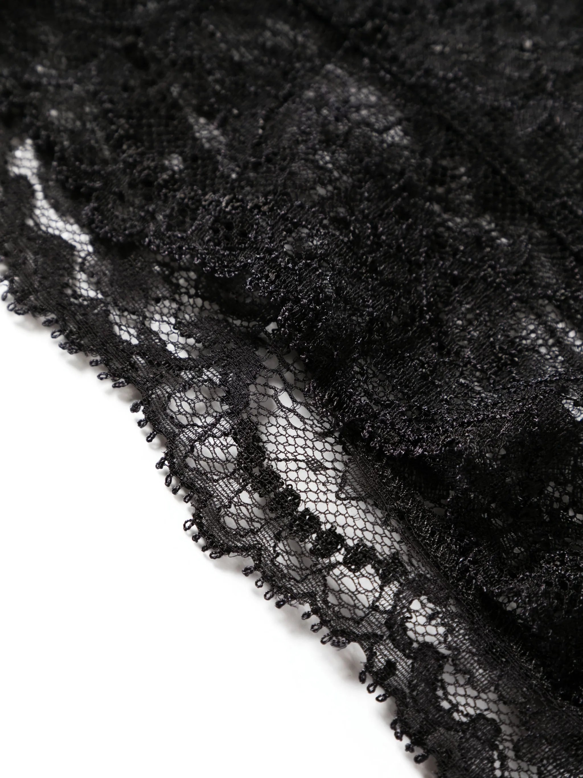 floral-lace high-waisted briefs