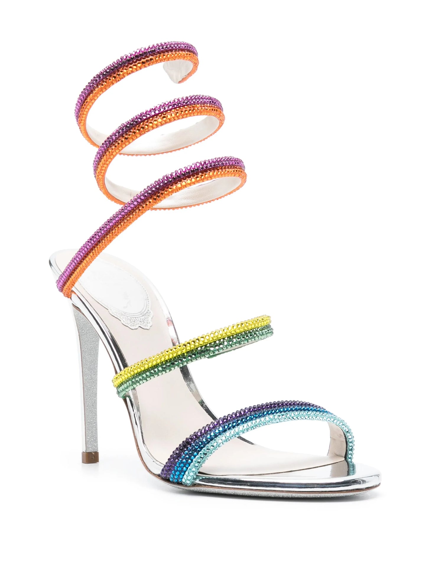 Rainbow 105mm leather sandals