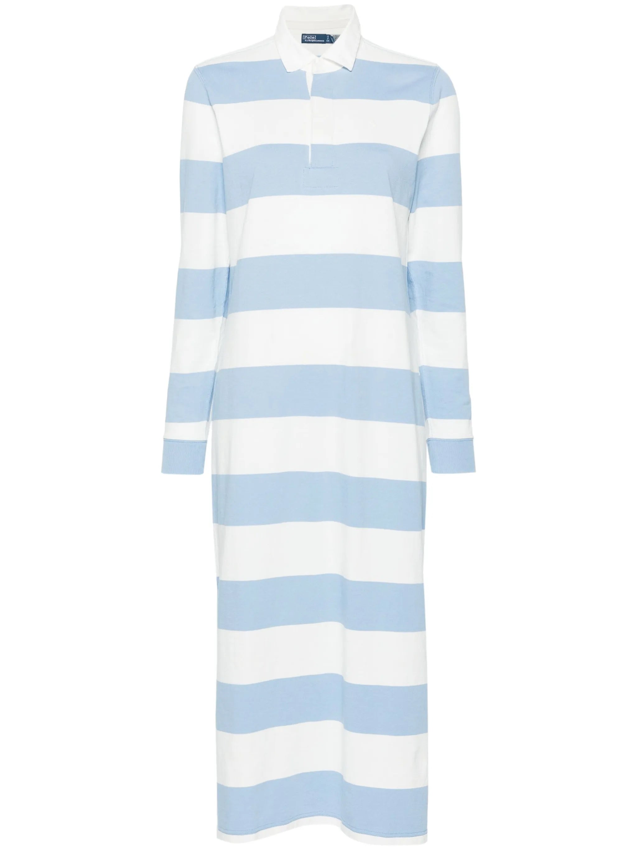 striped cotton maxi dress