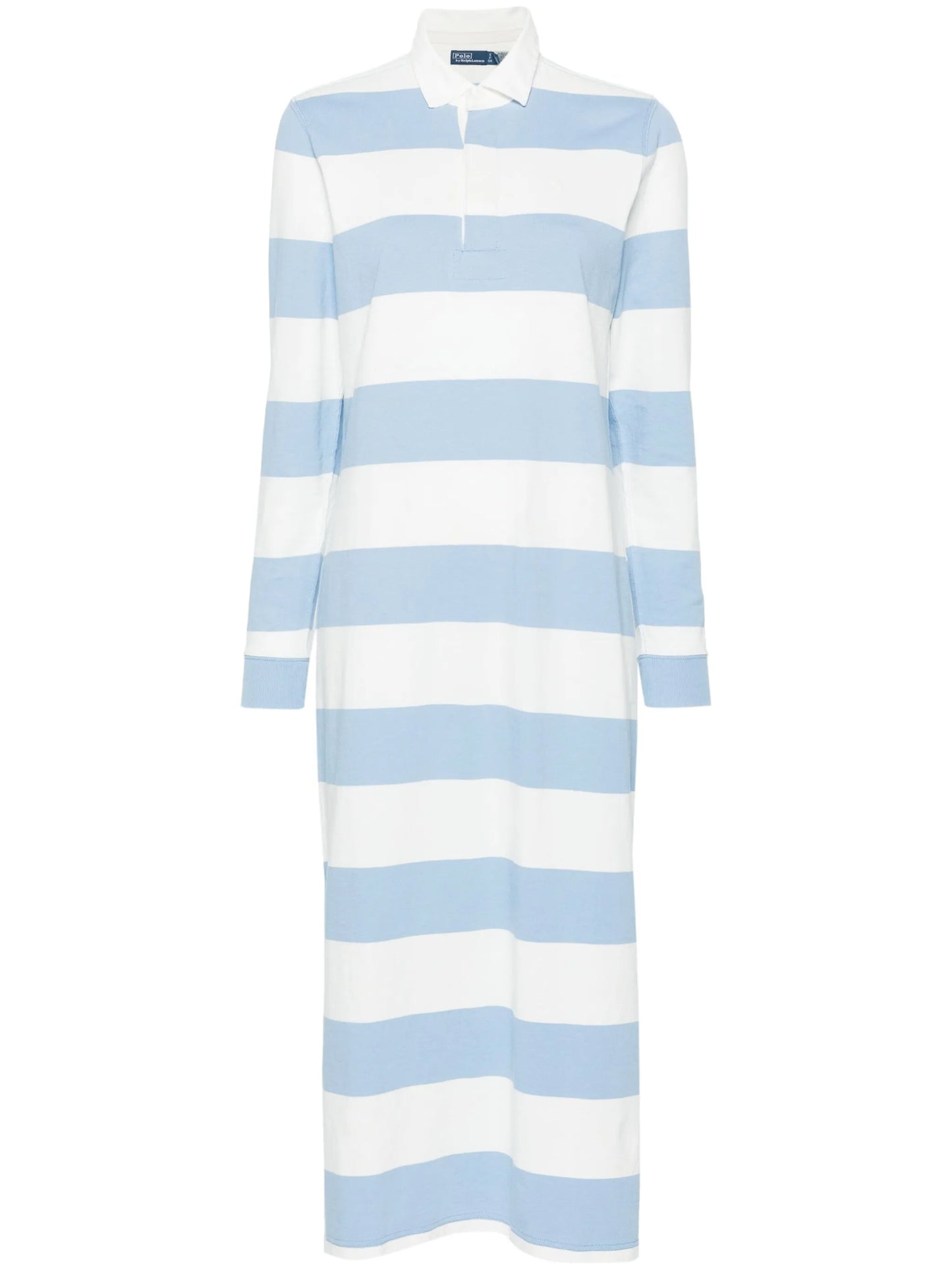 striped cotton maxi dress