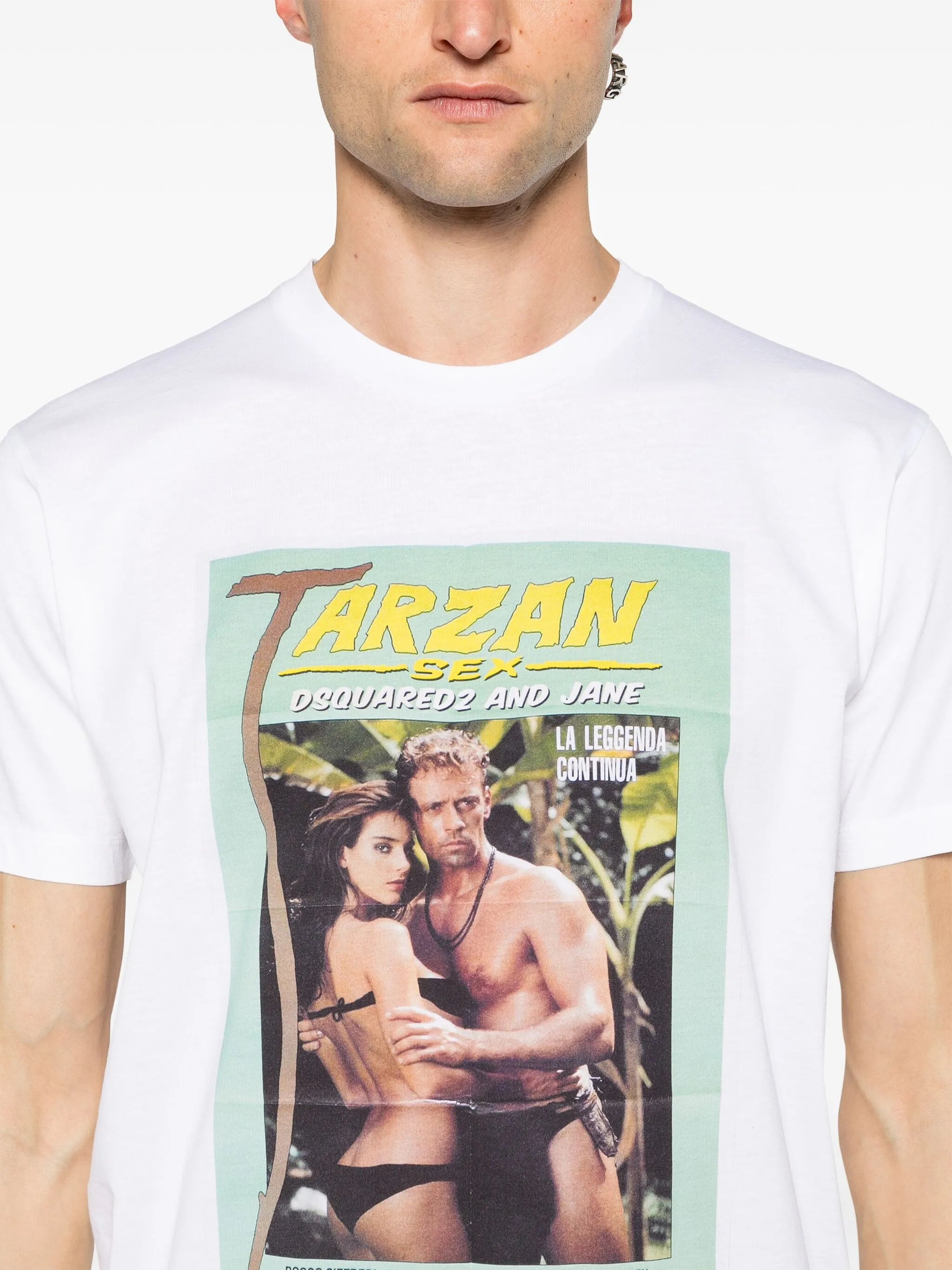 photograph-print cotton T-shirt