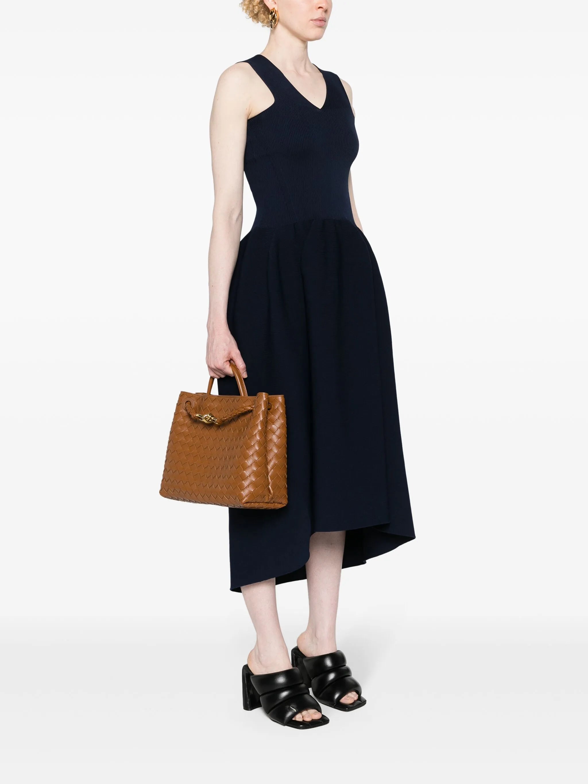 medium Andiamo leather tote bag