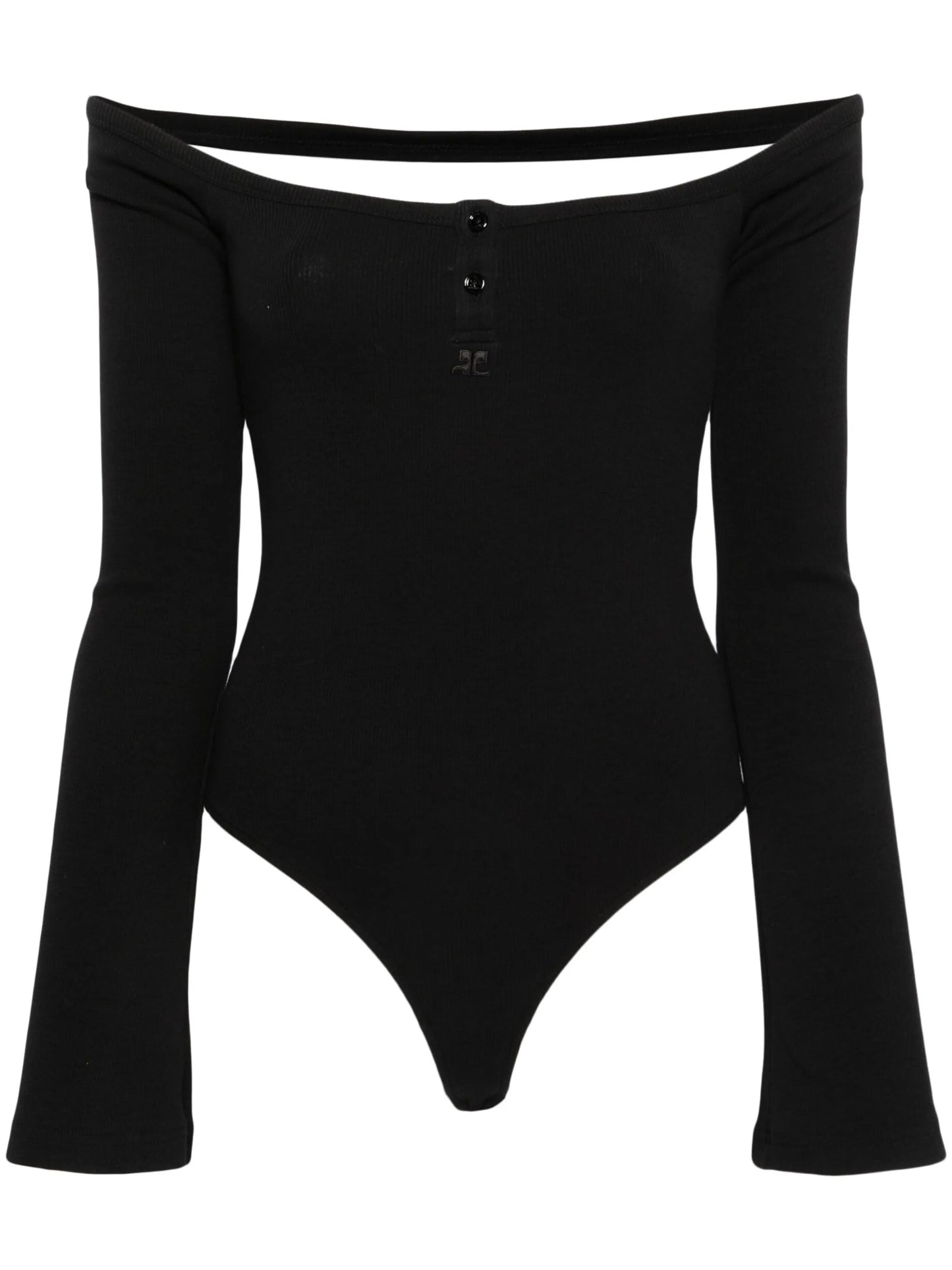 Hyperbole 90's cold-shoulder bodysuit