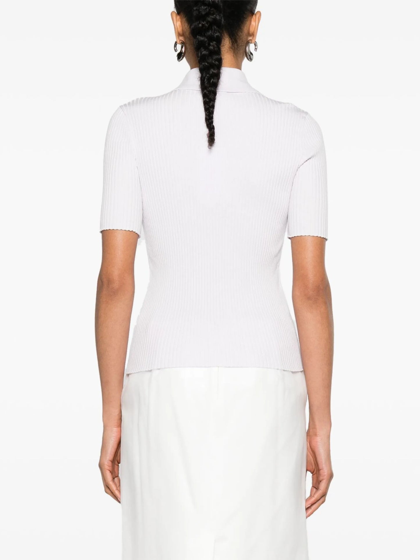 Iconic rib-knit polo shirt