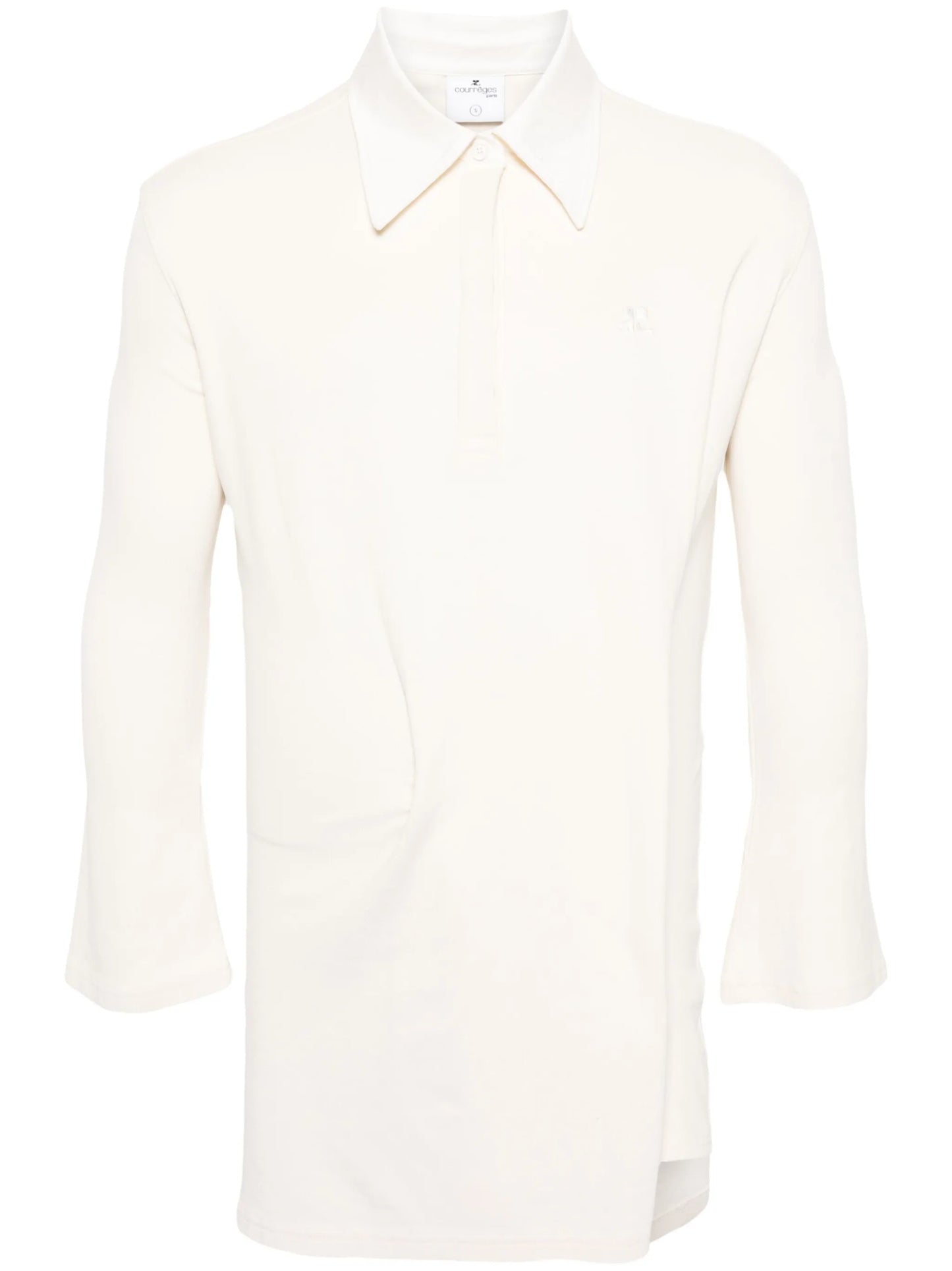 twist-detail polo dress