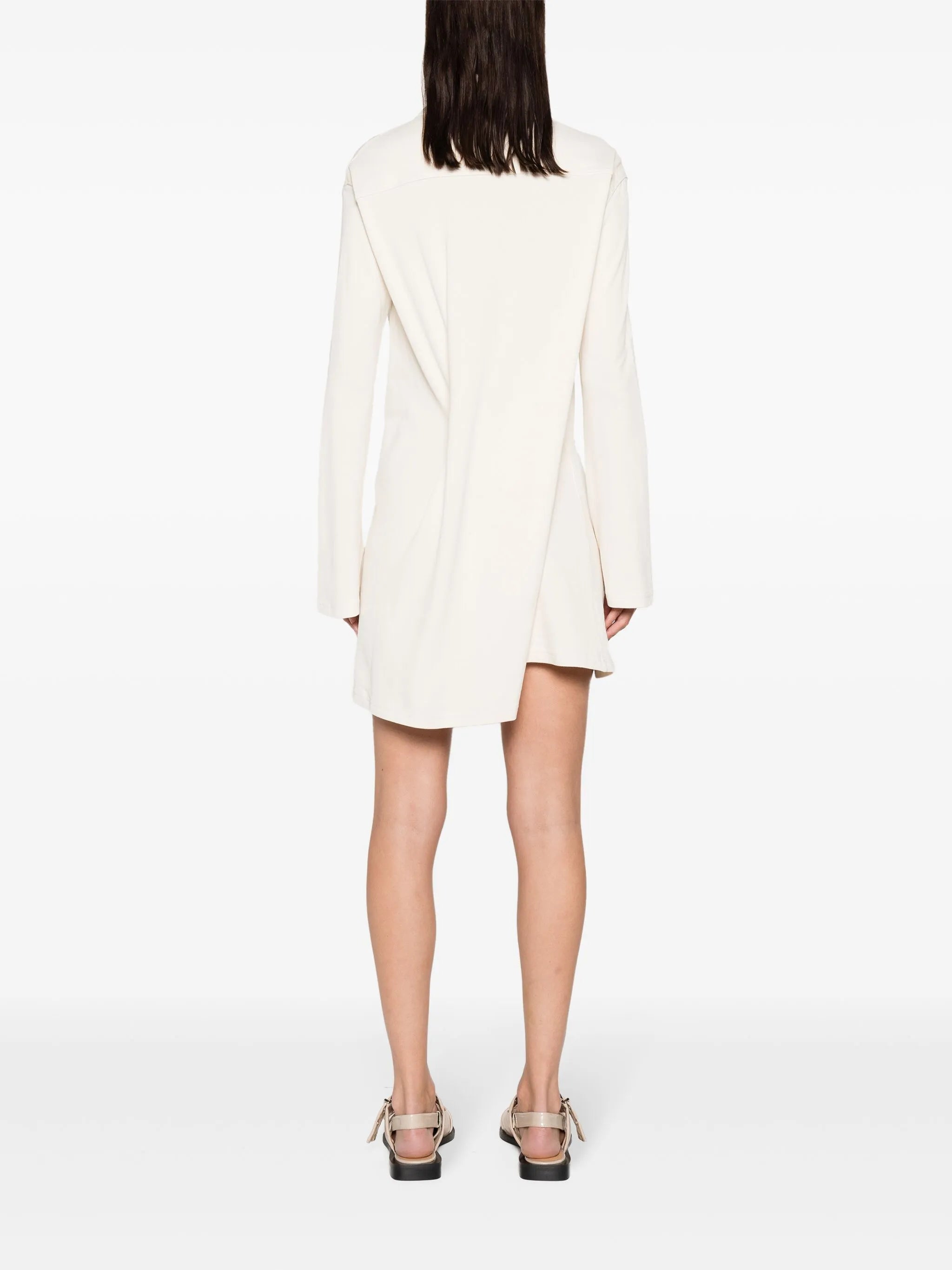 twist-detail polo dress
