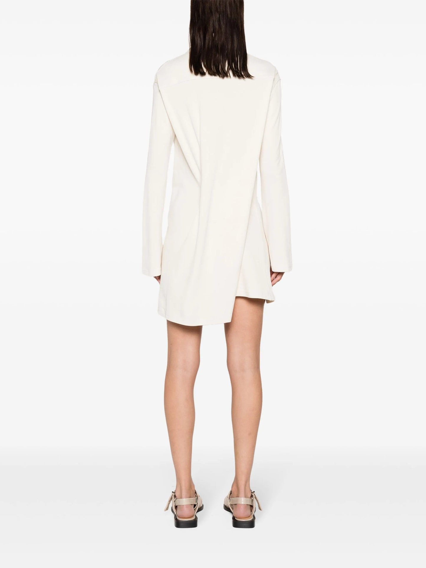 twist-detail polo dress